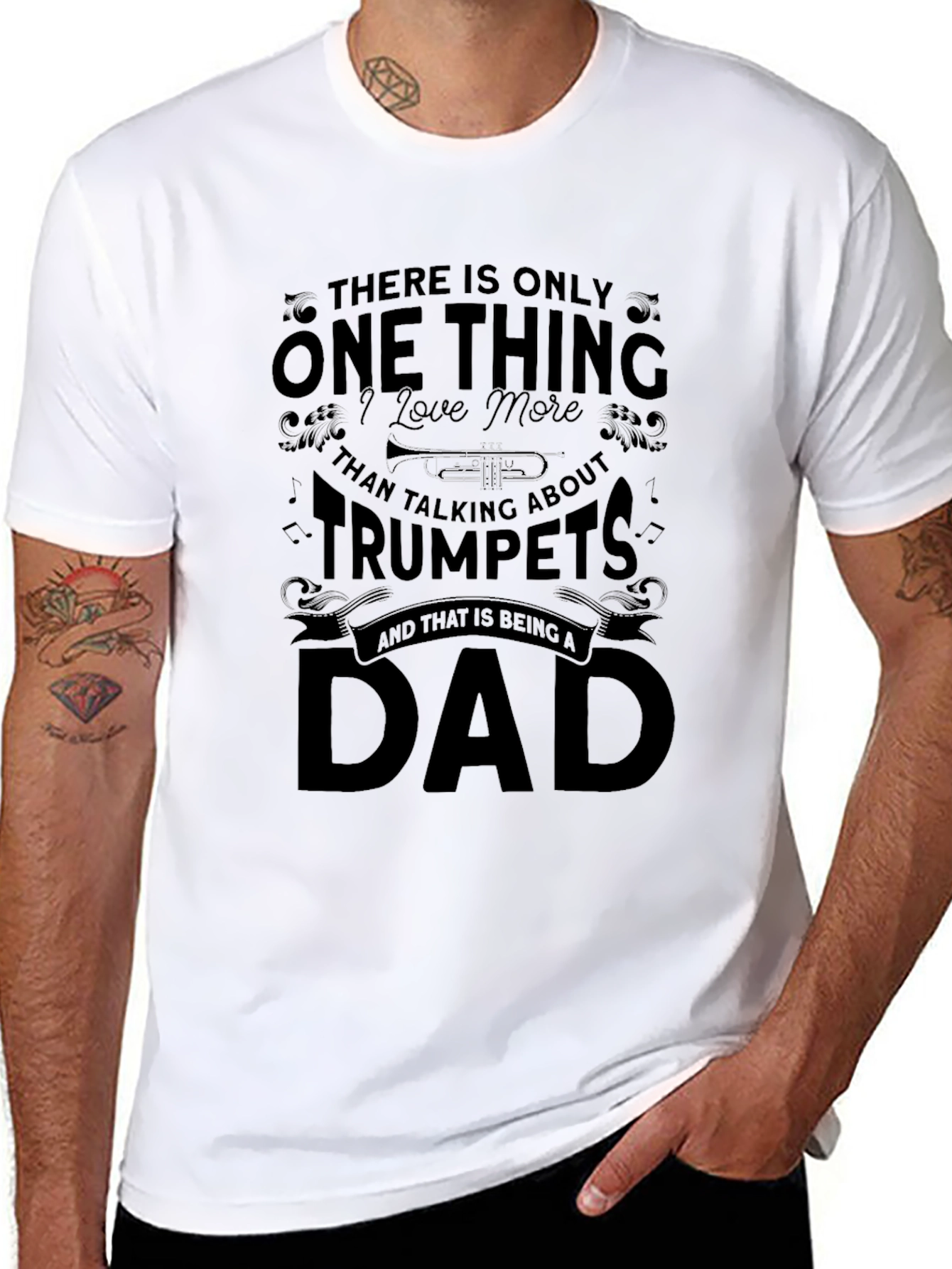 Camiseta Negra Dad & Trumpets