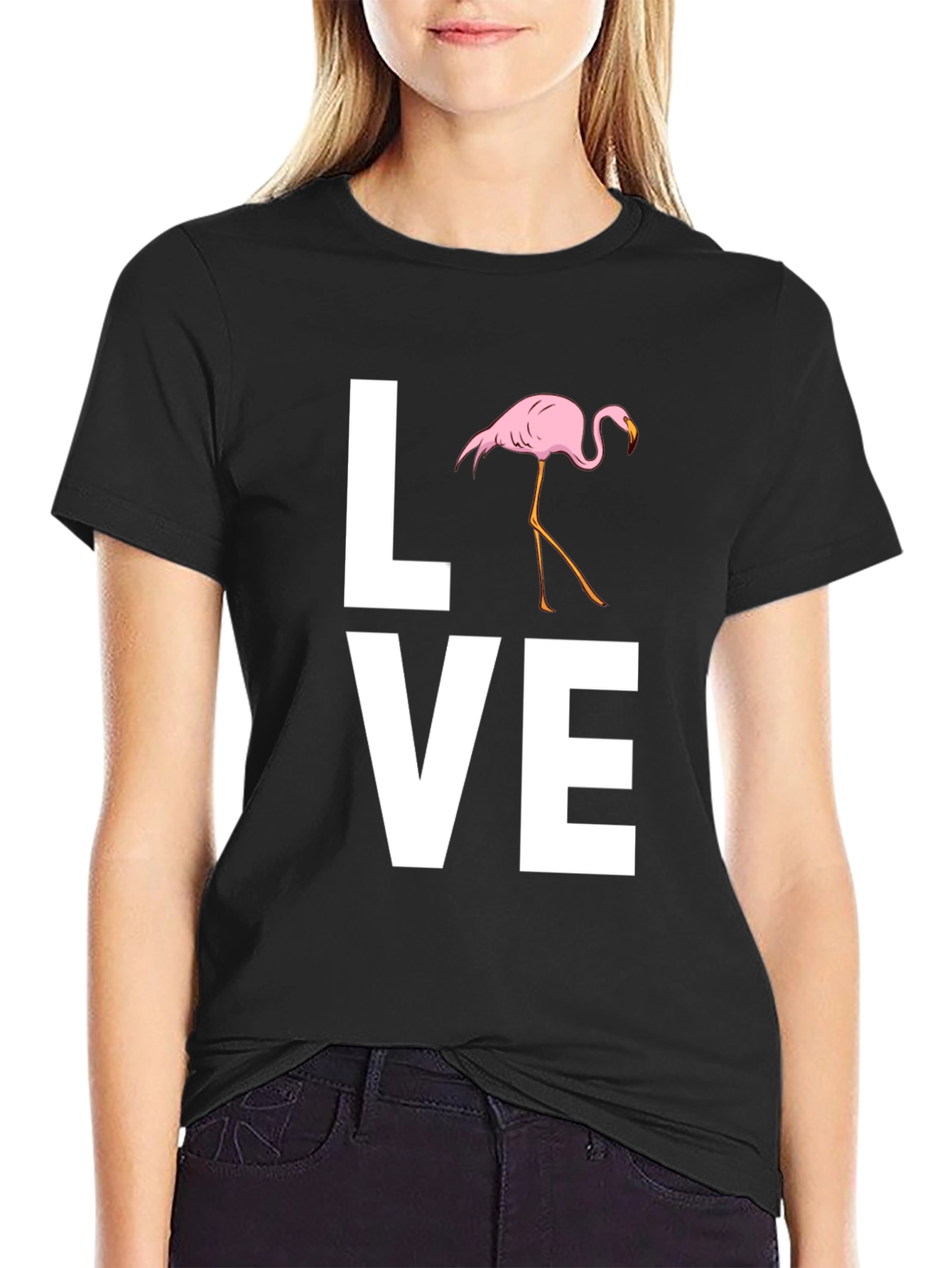 Camiseta Negra LOVE Flamenco para Hombre