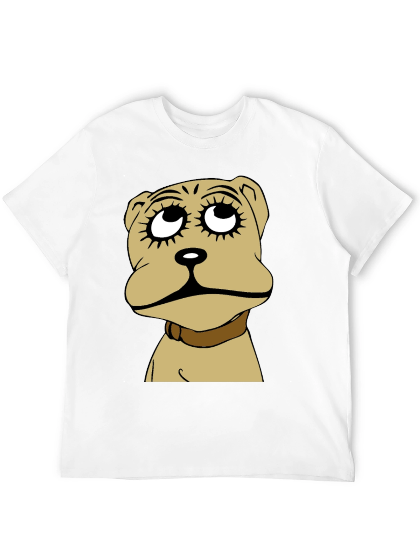 Camiseta Negra con Diseño de Perro Animado