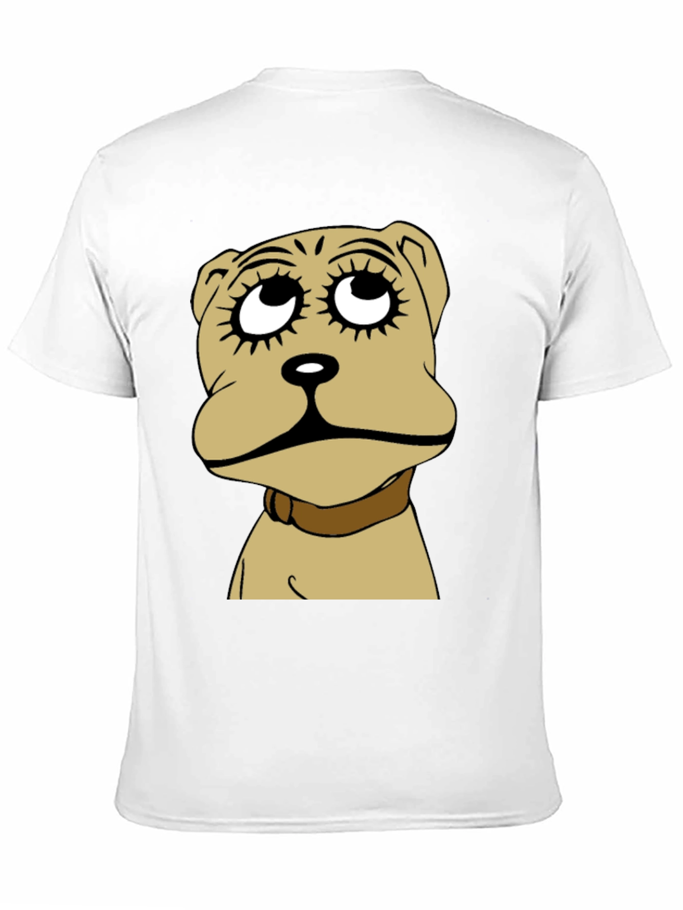 Camiseta Negra con Diseño de Perro Animado