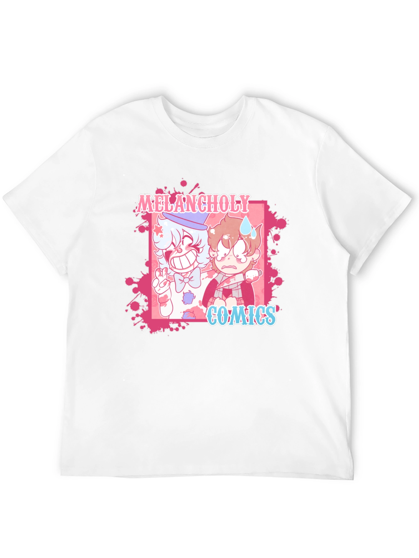 Camiseta Negra Melancholy Comics