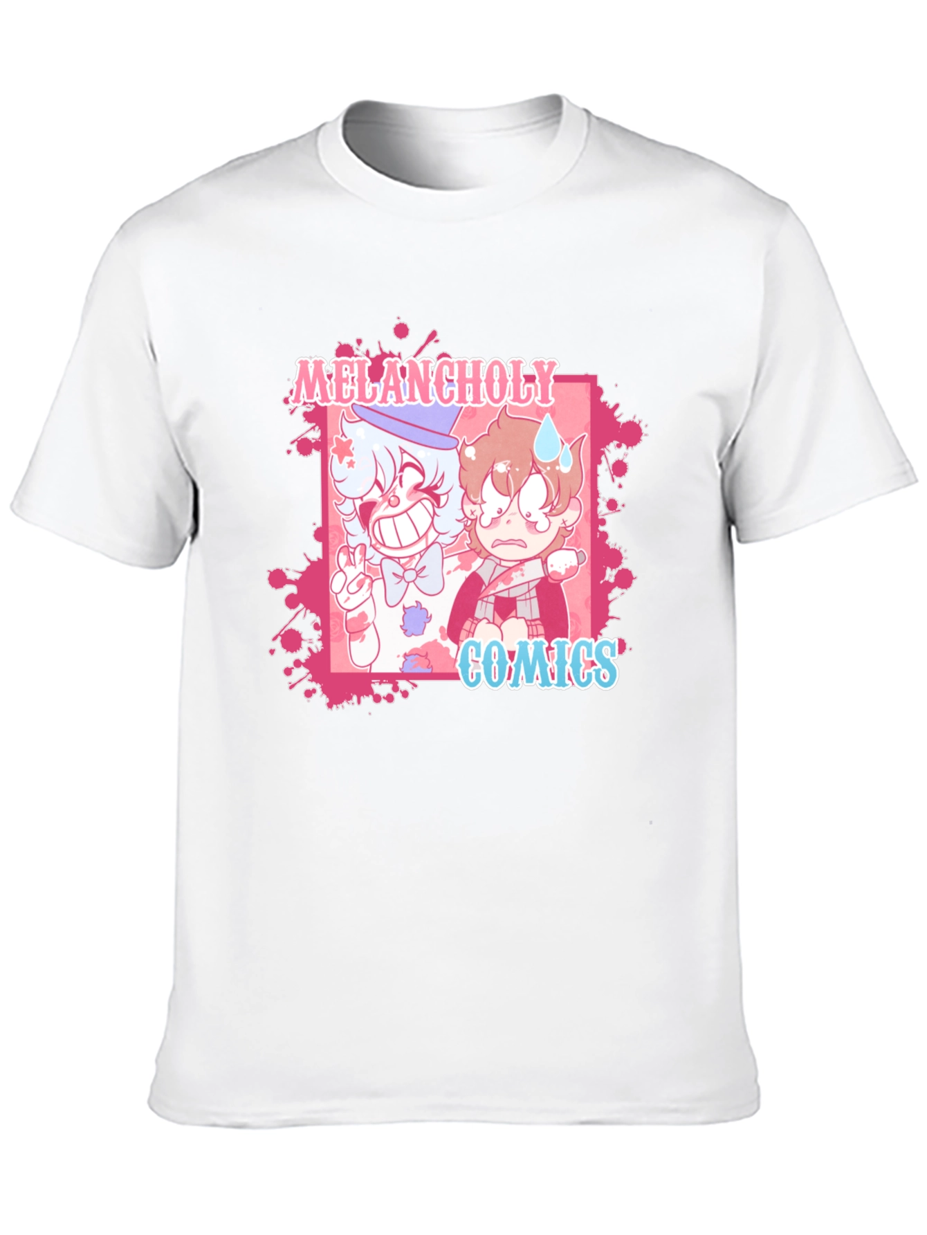 Camiseta Negra Melancholy Comics