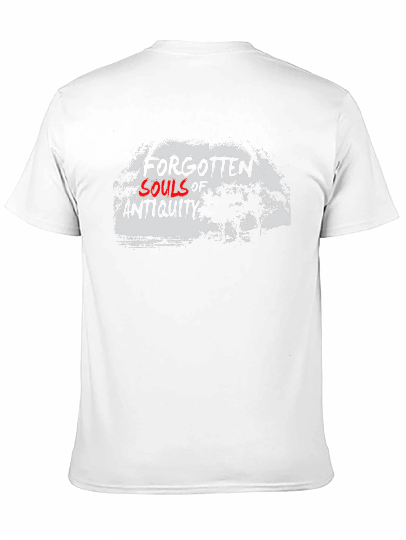 Camiseta Negra con Diseño Almas Olvidadas de la Antigüedad
