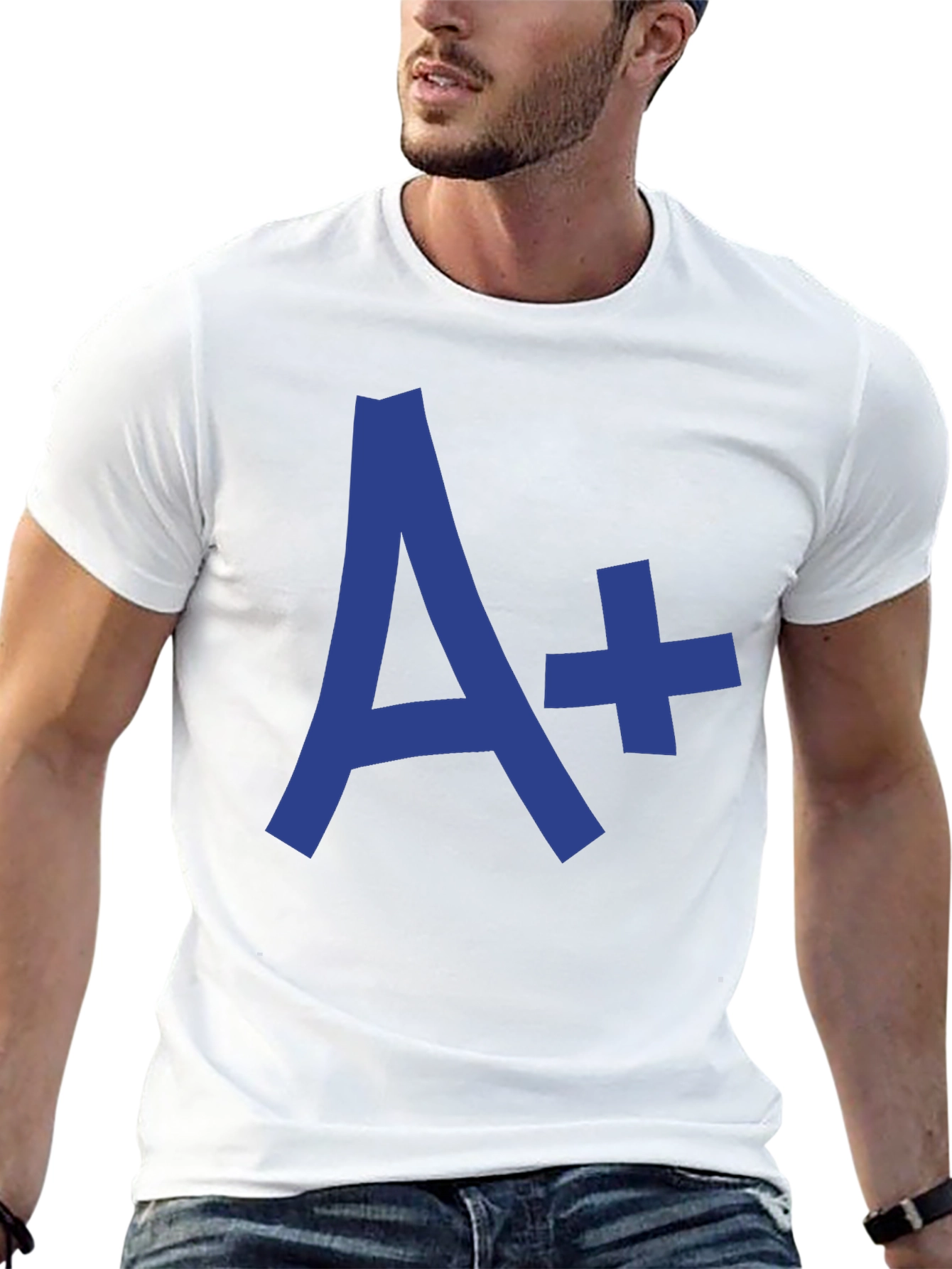 Camiseta Negra A+ - Estilo Casual y Confortable