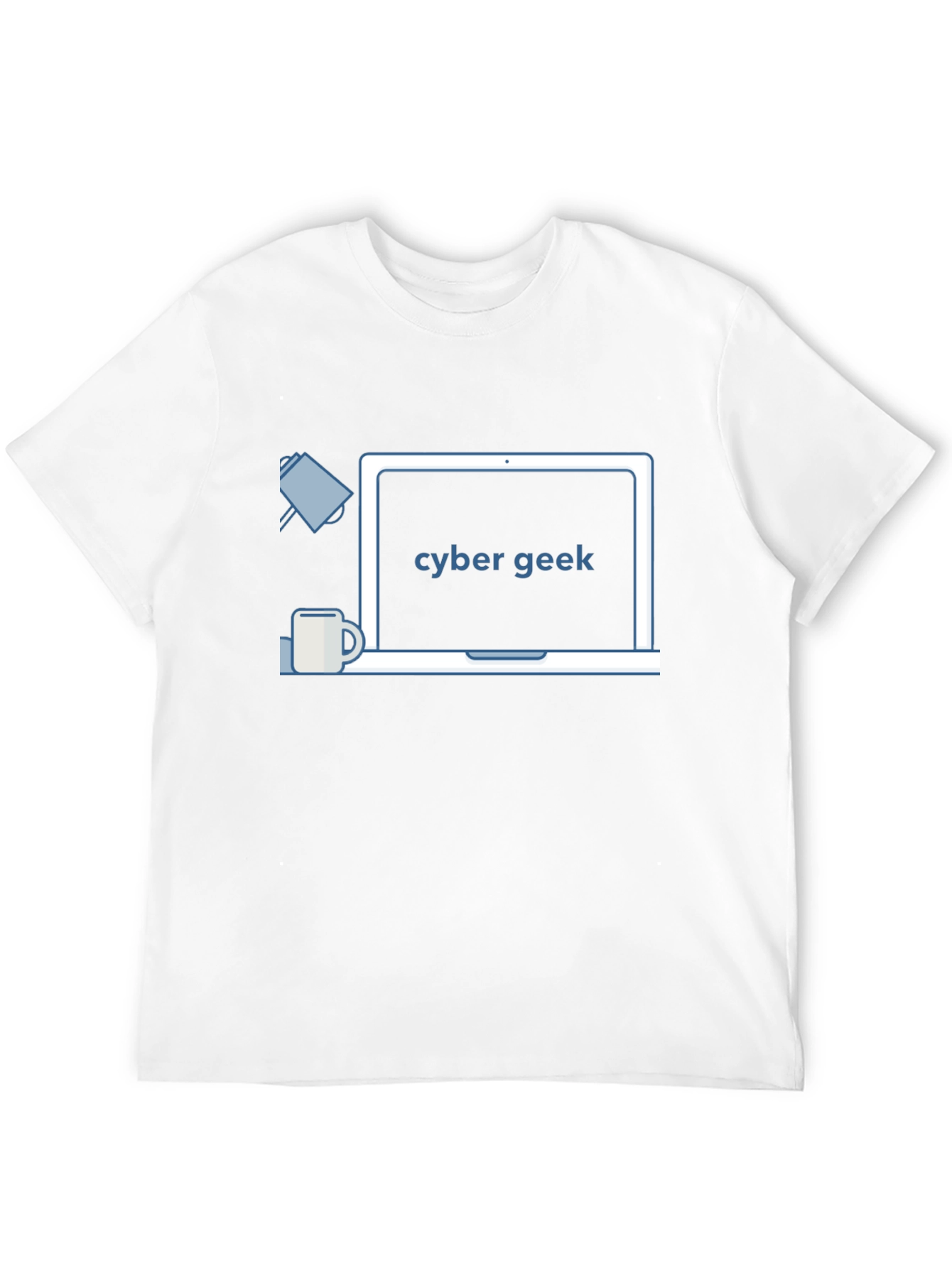 Camiseta Negra Cyber Geek - Diseño Moderno