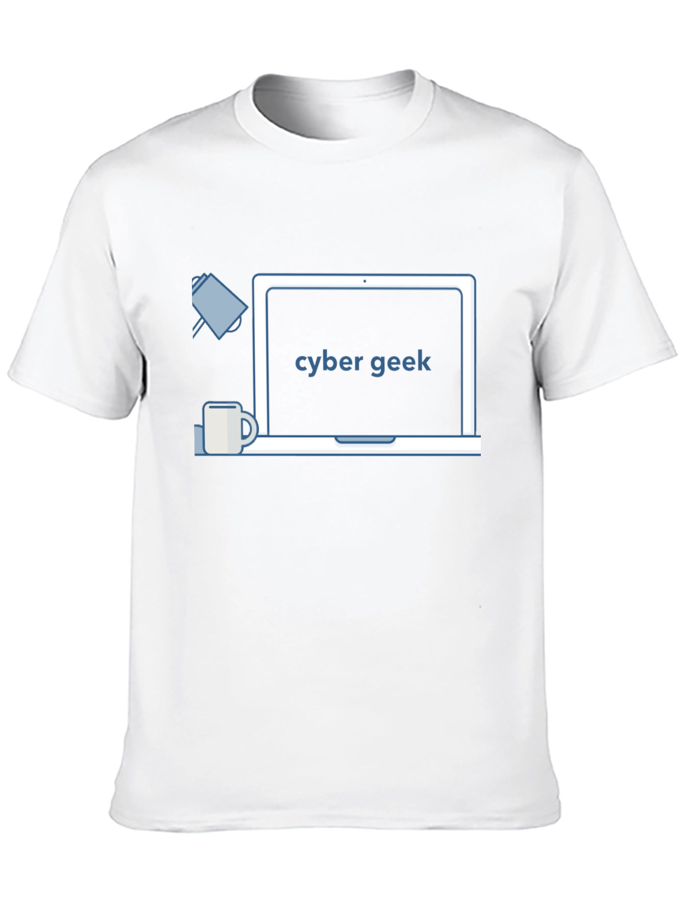 Camiseta Negra Cyber Geek - Diseño Moderno