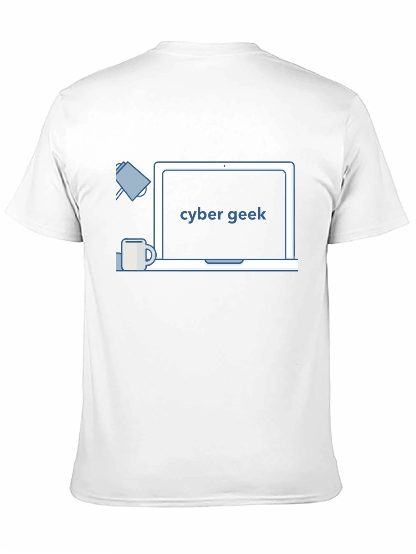 Camiseta Negra Cyber Geek - Diseño Moderno