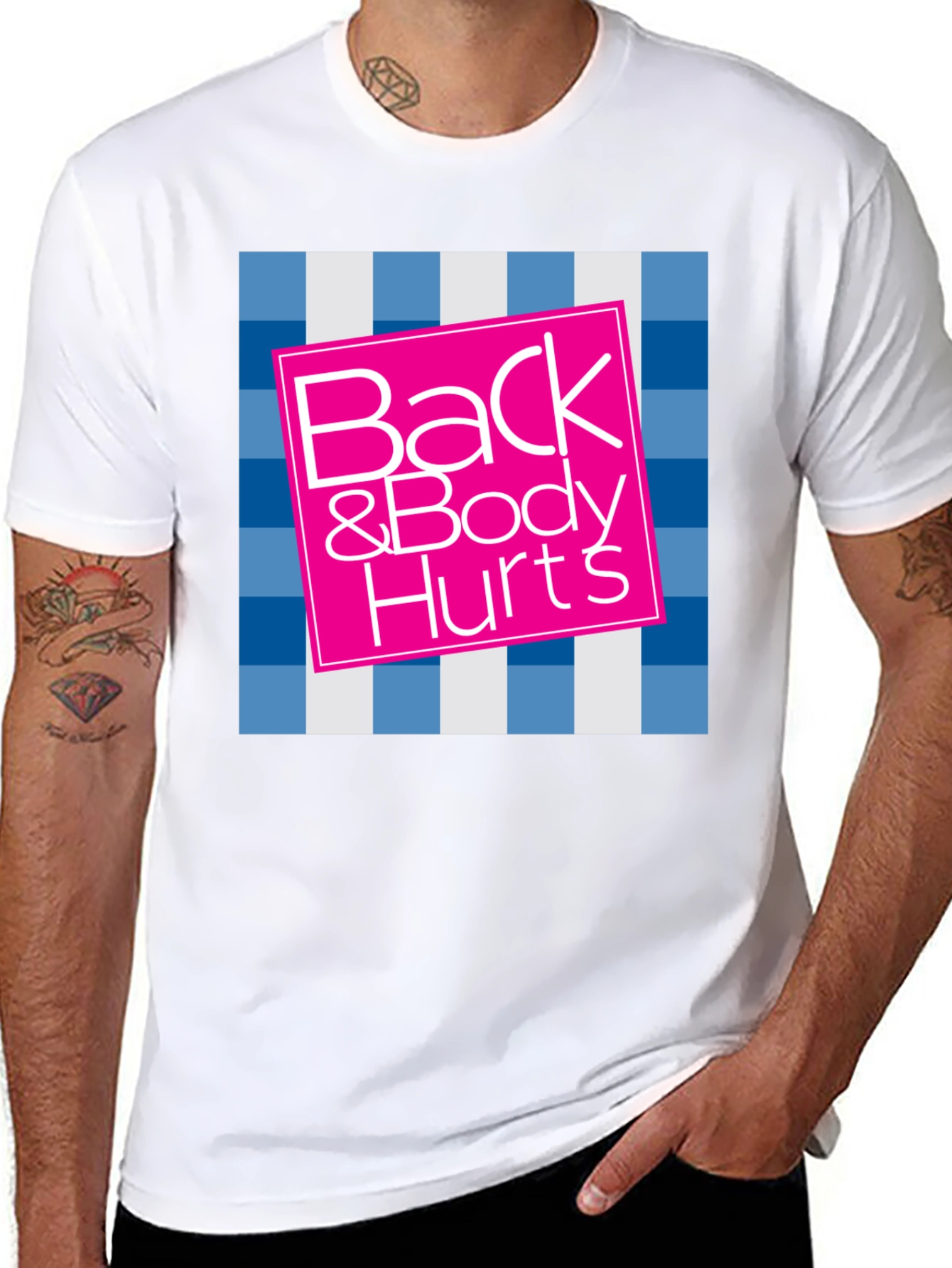 Camiseta Negra Back & Body Hurts