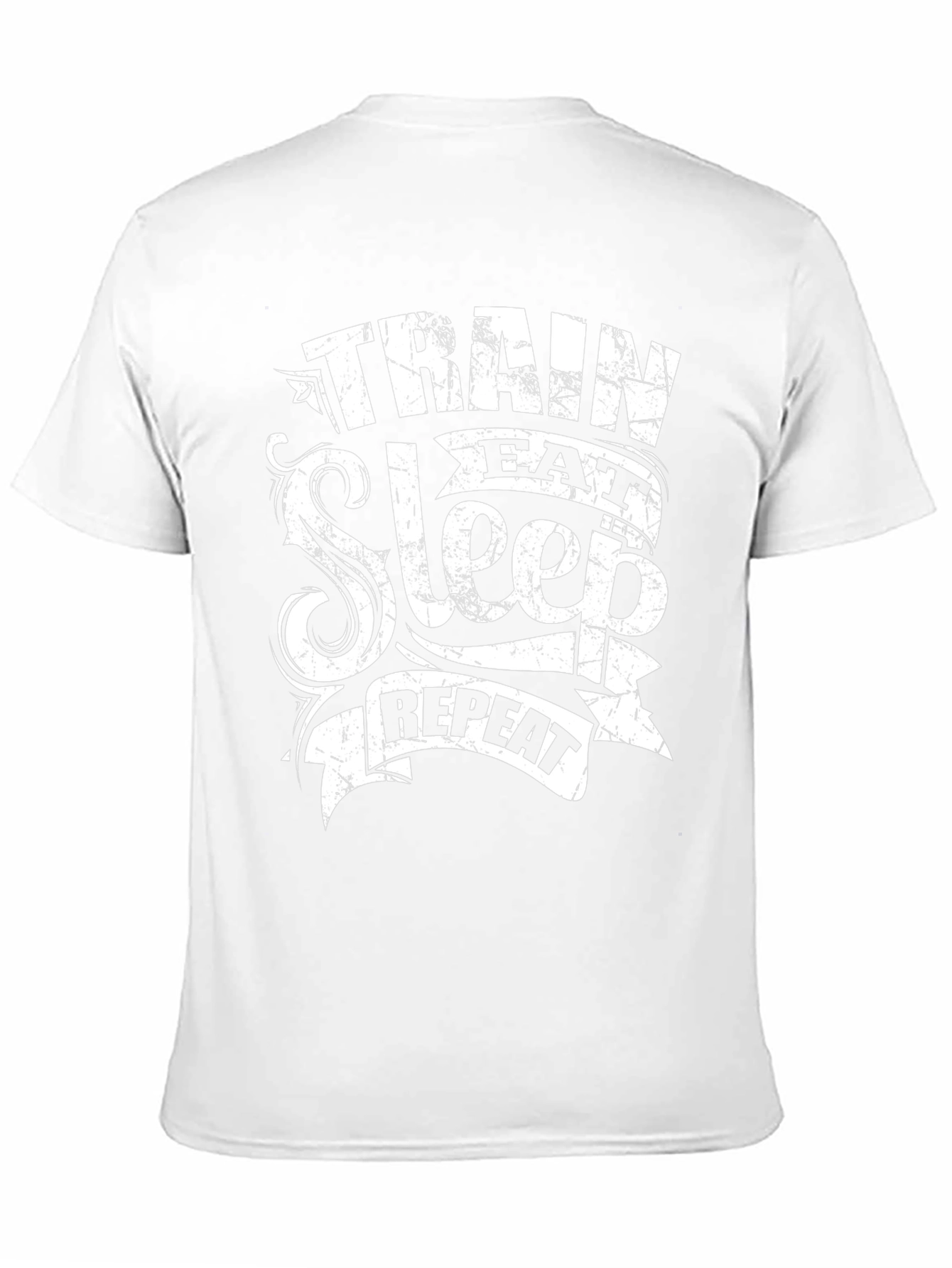 Camiseta Negra Hombre: Entrena Come Duerme Repite