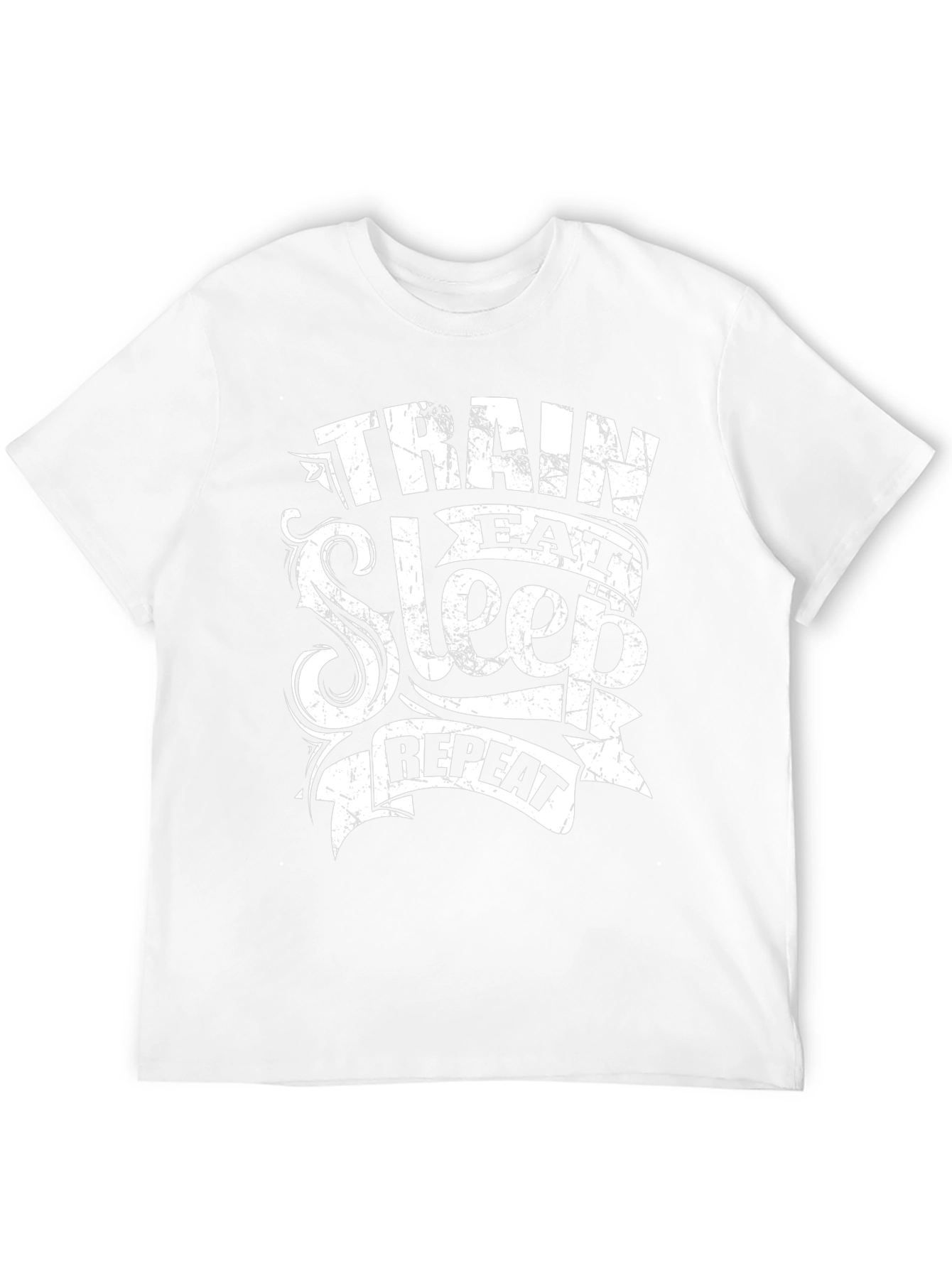 Camiseta Negra Hombre: Entrena Come Duerme Repite