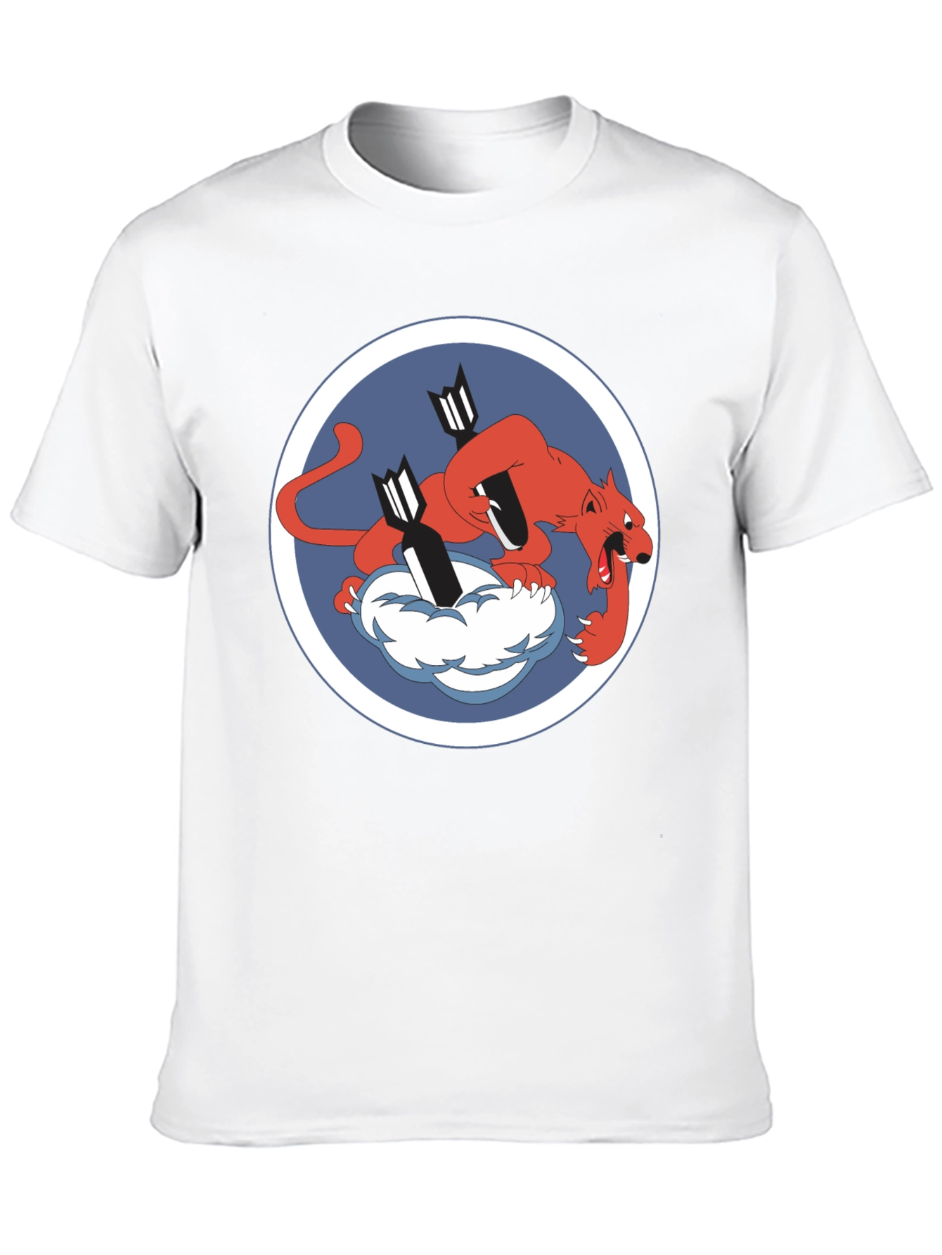 Camiseta Negra con Diseño de Tigre Bombardero