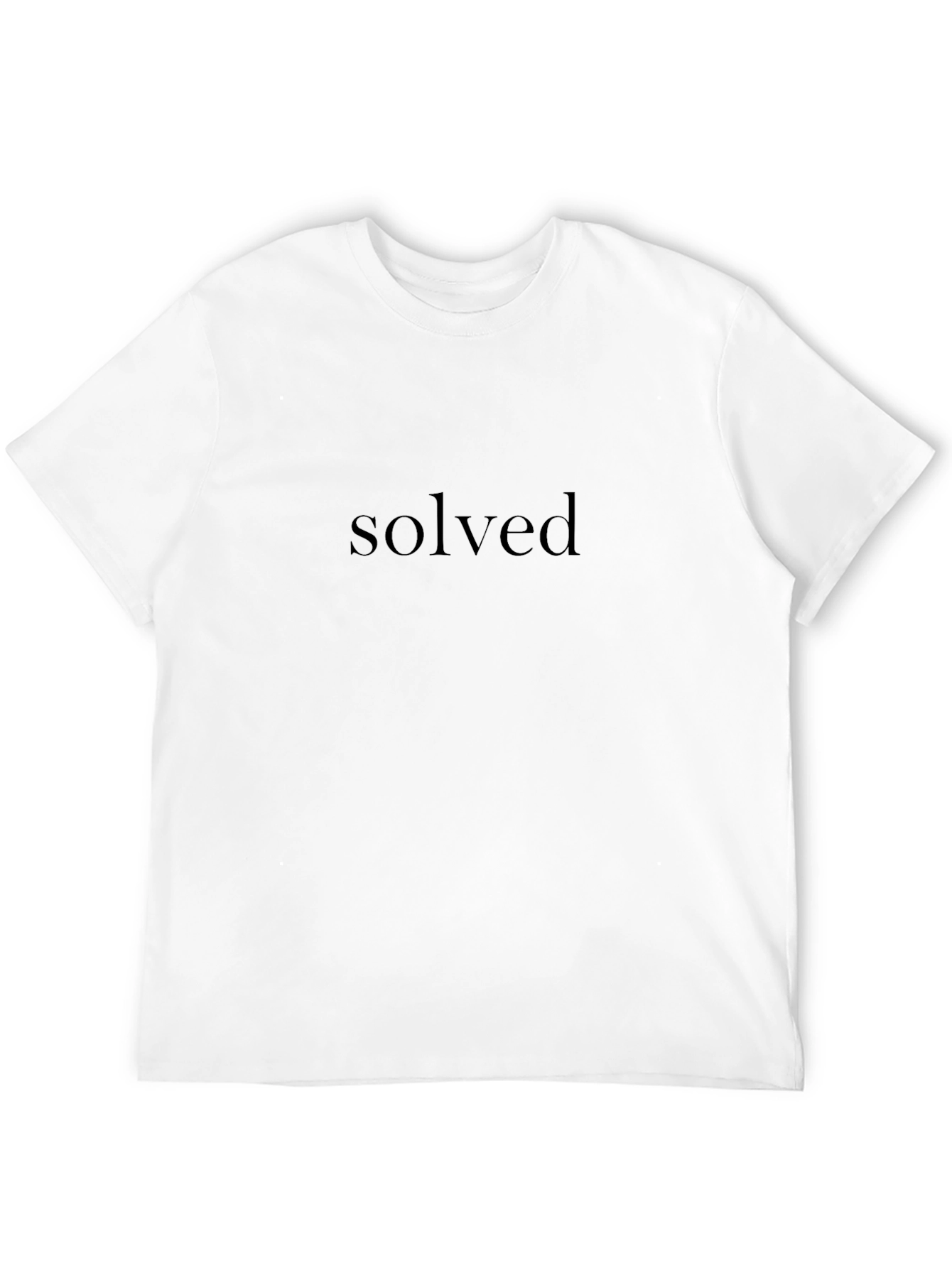 Camiseta Negra Solved para Hombre - Estilo Casual