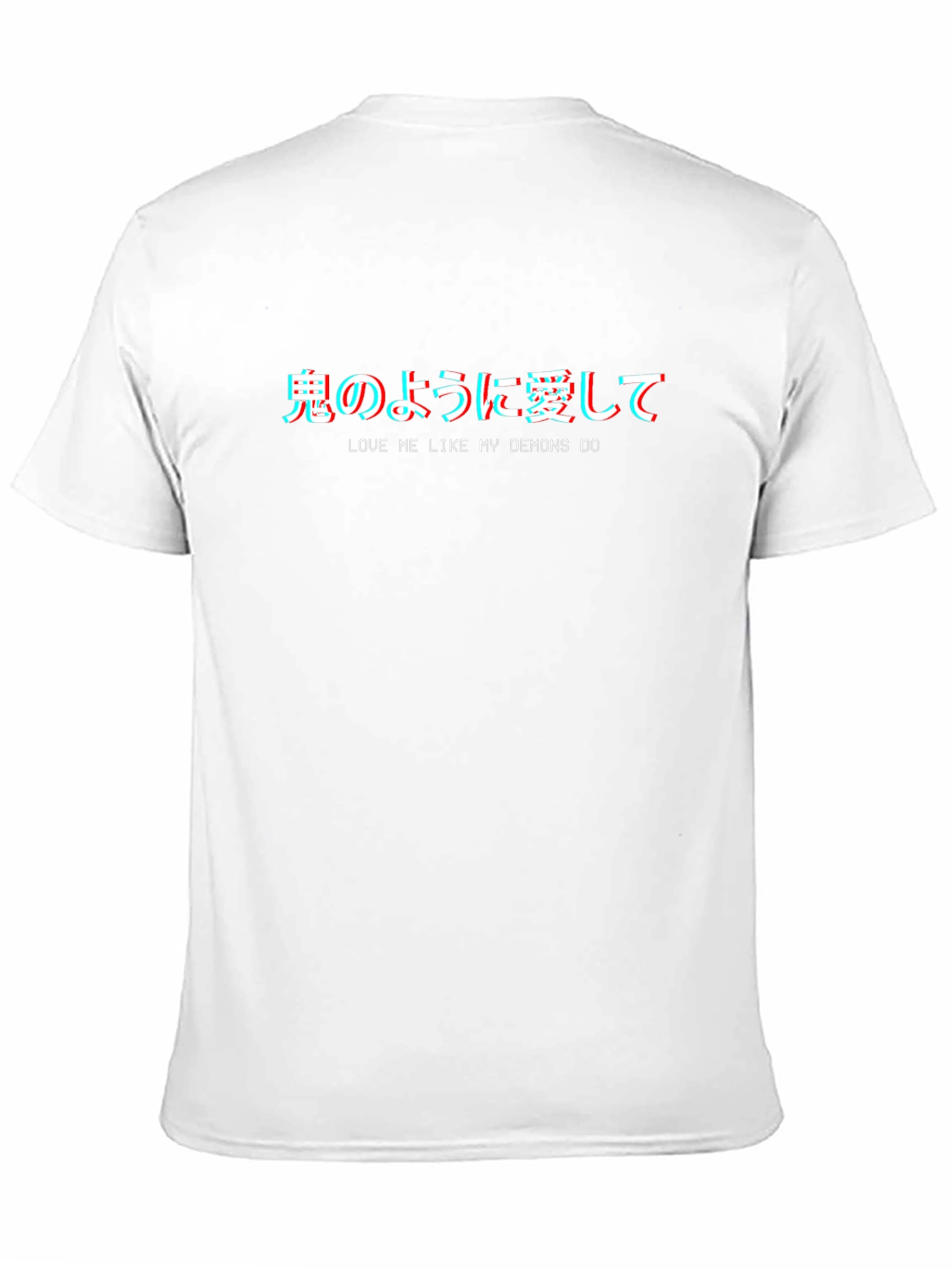 Camiseta Negra Estilo Anime Ámame Como Mis Demonios