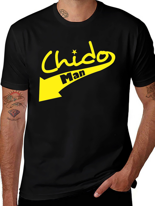 Camiseta Negra Chido Man - Estilo Casual y Atrevido
