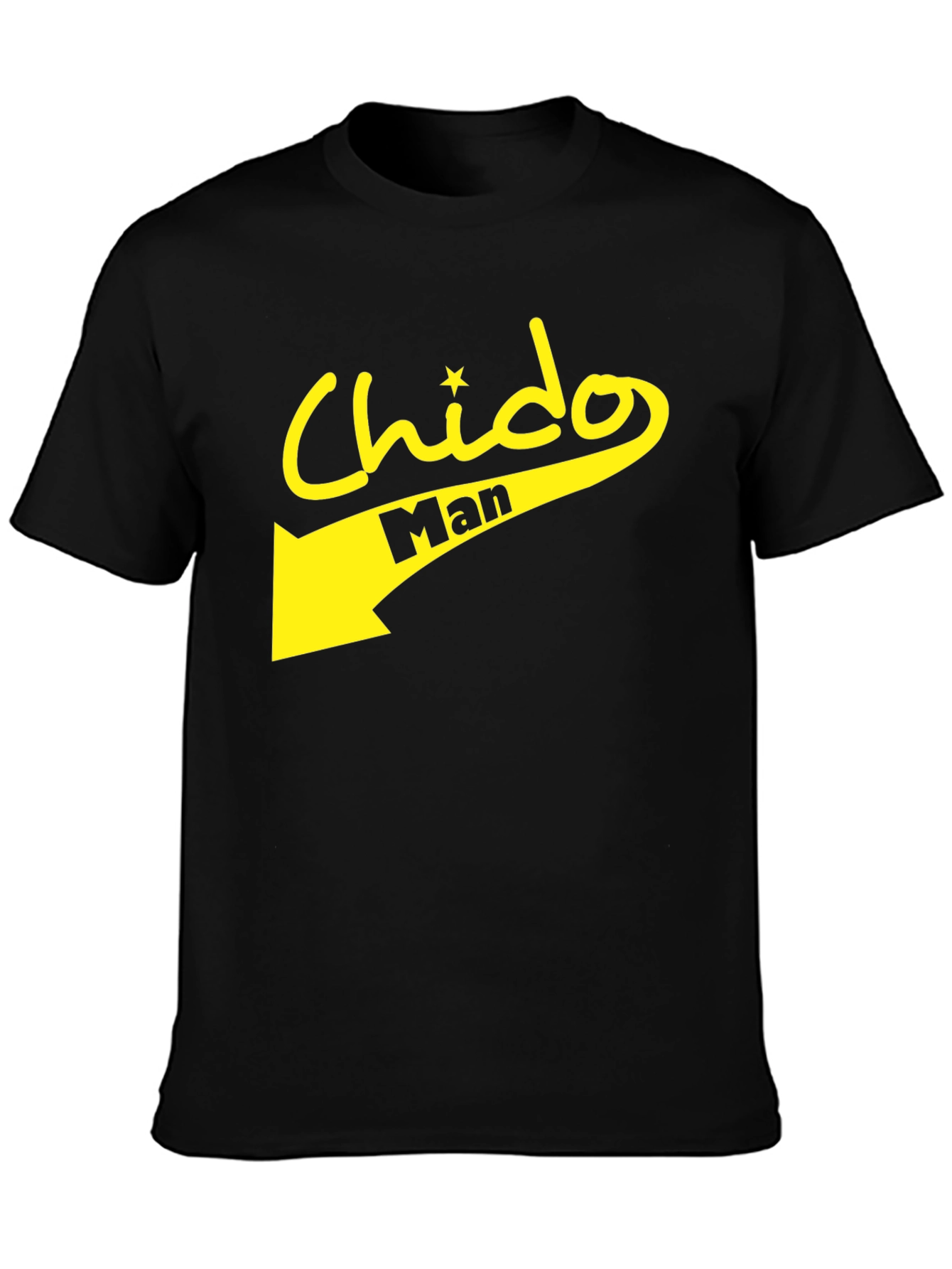 Camiseta Negra Chido Man - Estilo Casual y Atrevido