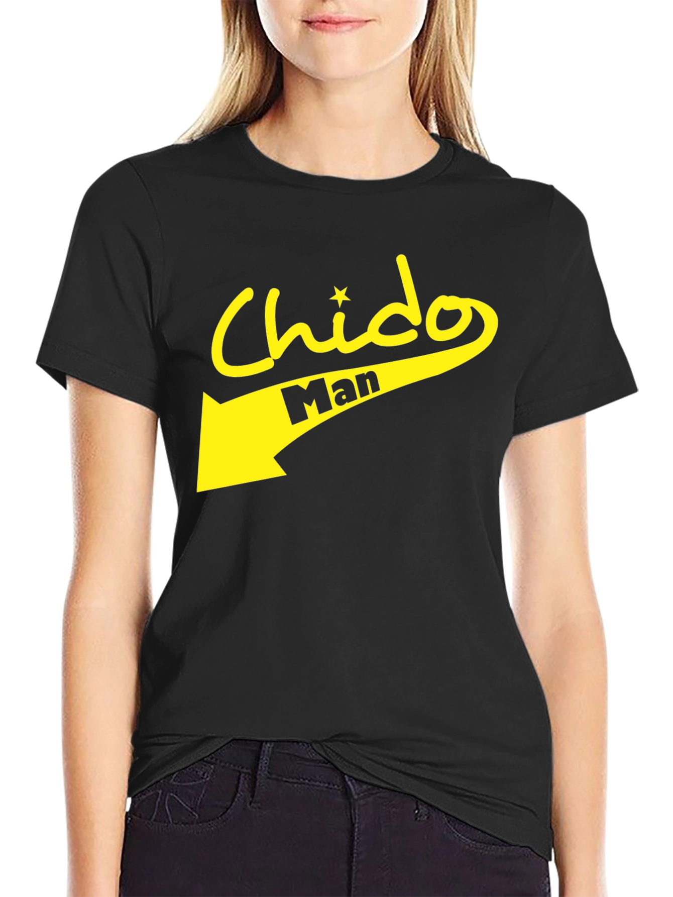 Camiseta Negra Chido Man - Estilo Casual y Atrevido
