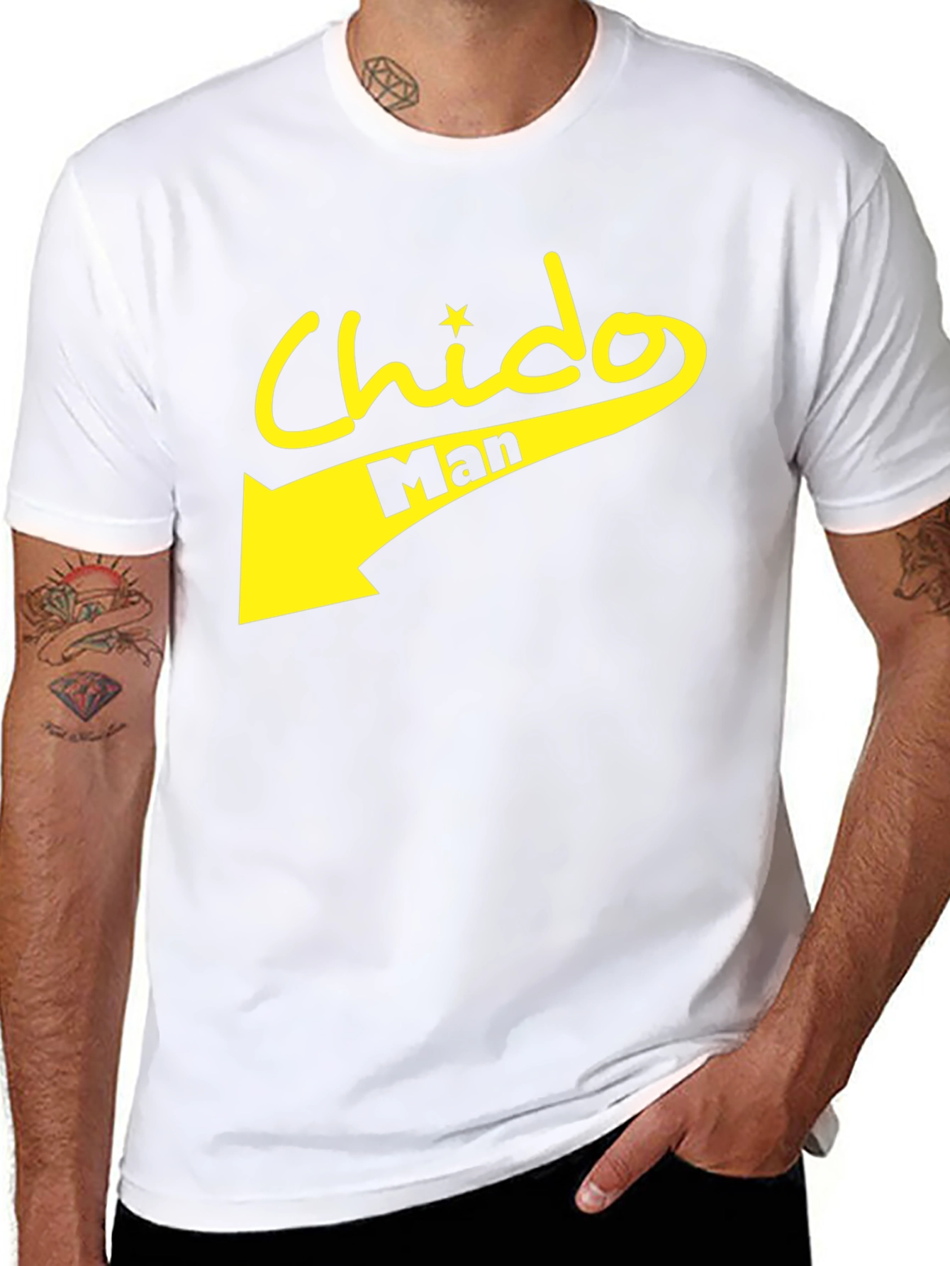 Camiseta Negra Chido Man - Estilo Casual y Atrevido