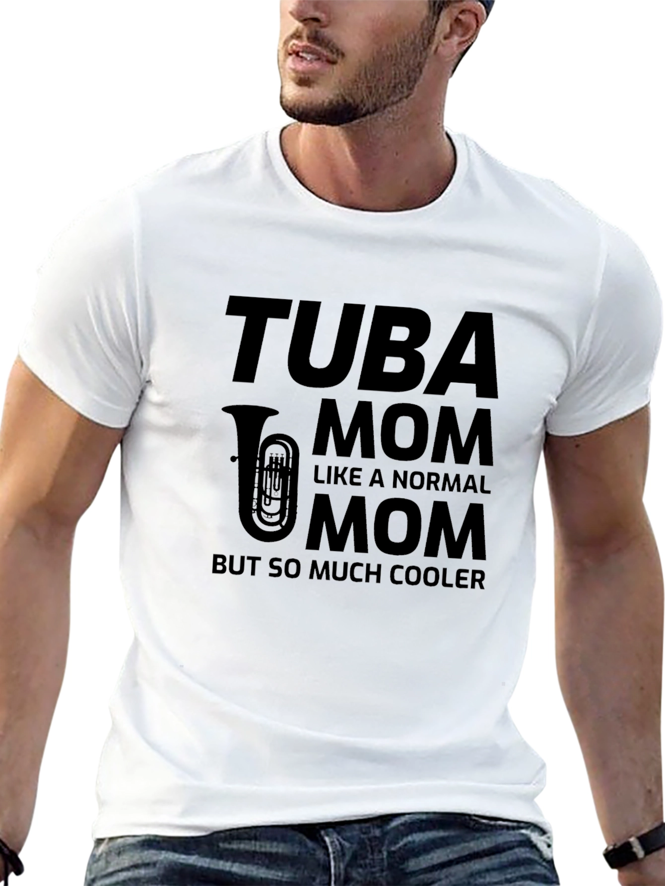 Camiseta Negra Tuba Mom: Para Mamás con Estilo