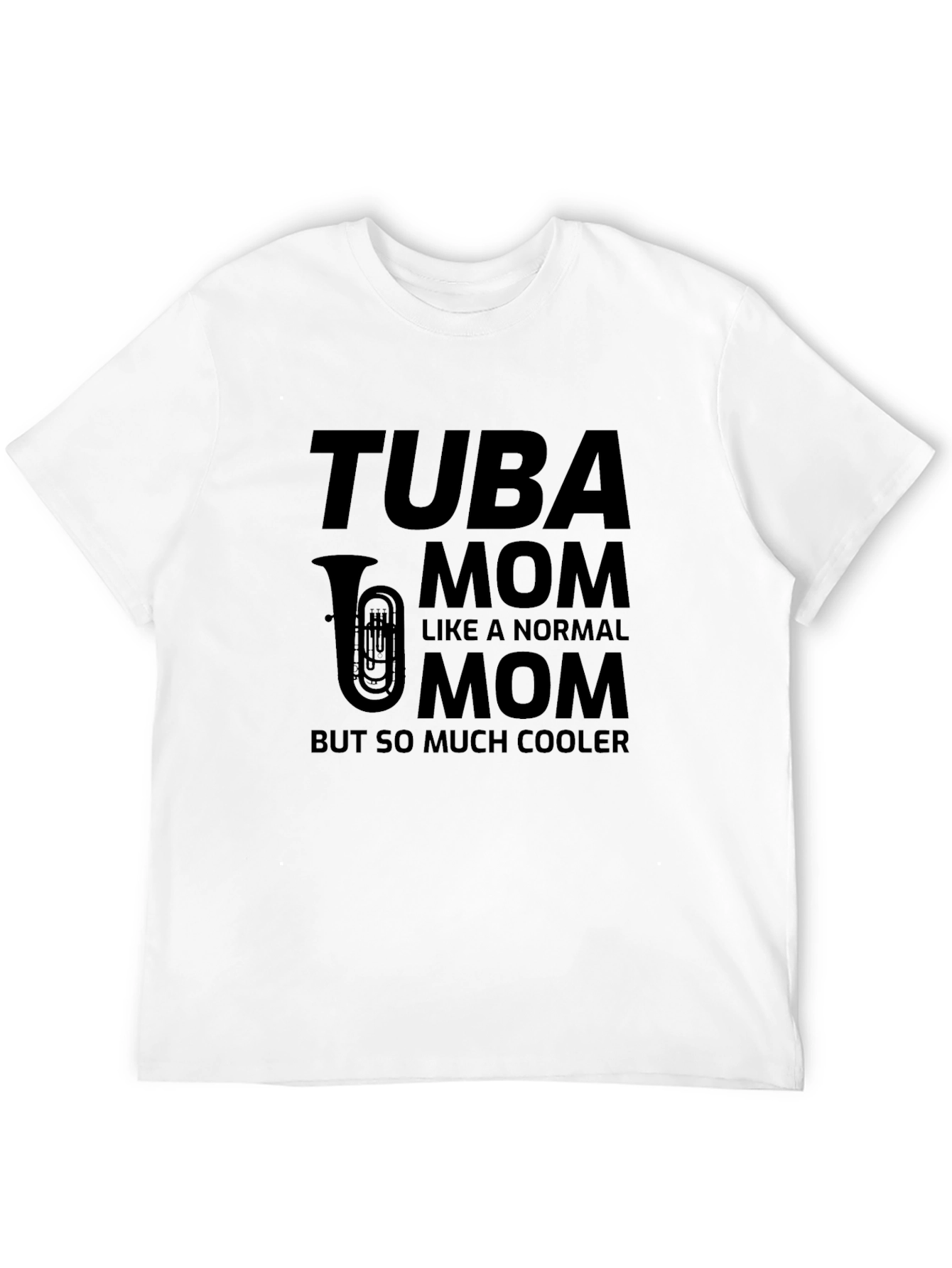 Camiseta Negra Tuba Mom: Para Mamás con Estilo