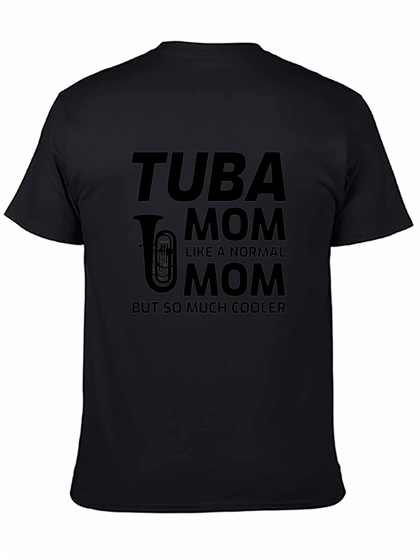 Camiseta Negra Tuba Mom: Para Mamás con Estilo