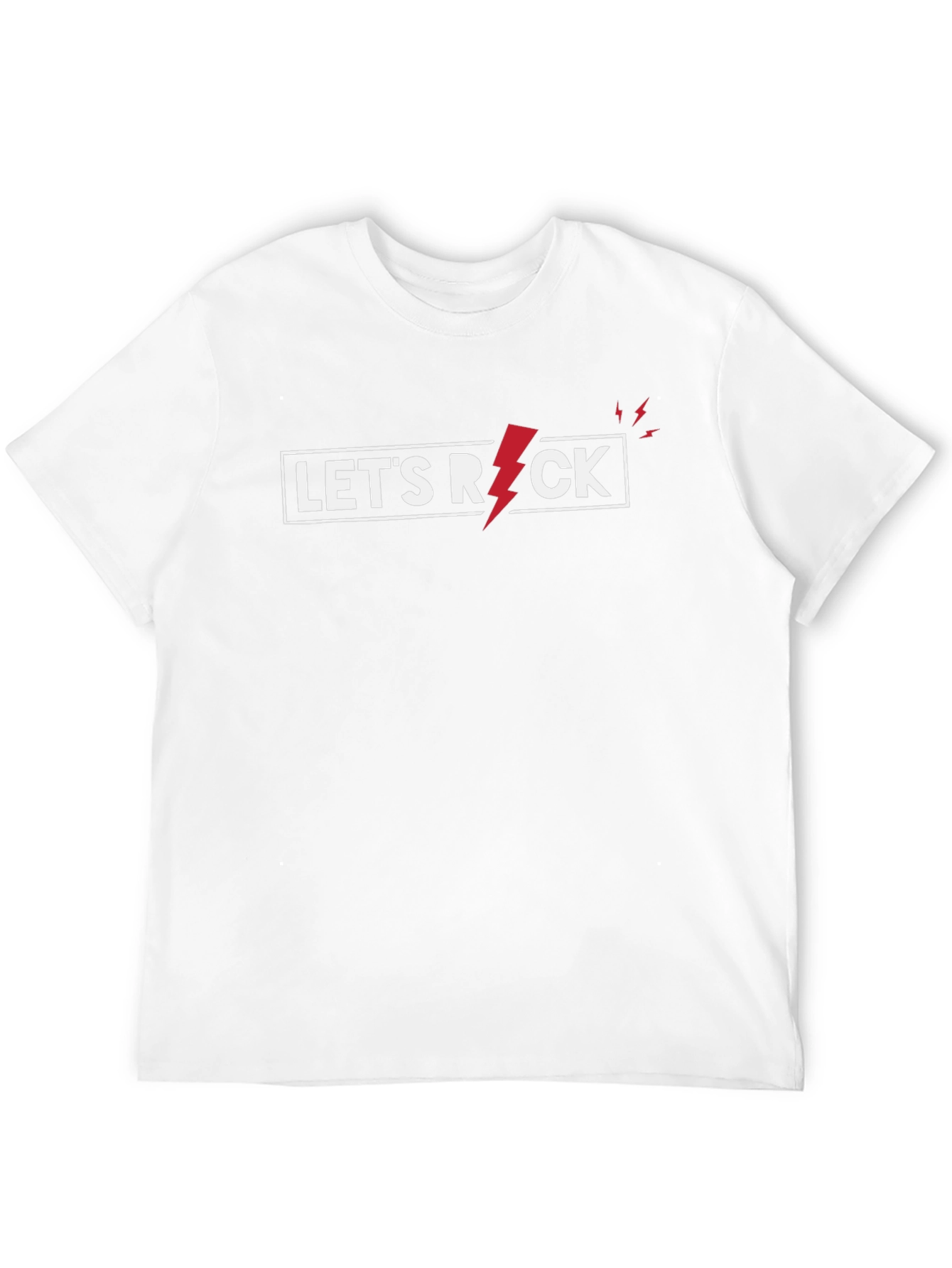 Camiseta Negra Lets Rock para Hombre