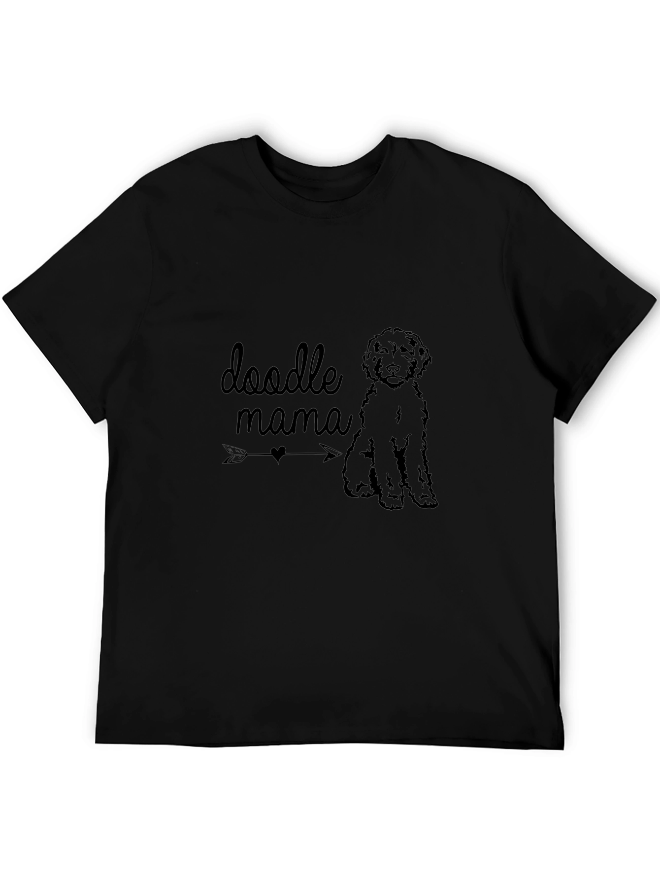 Camiseta Negra Doodle Mama