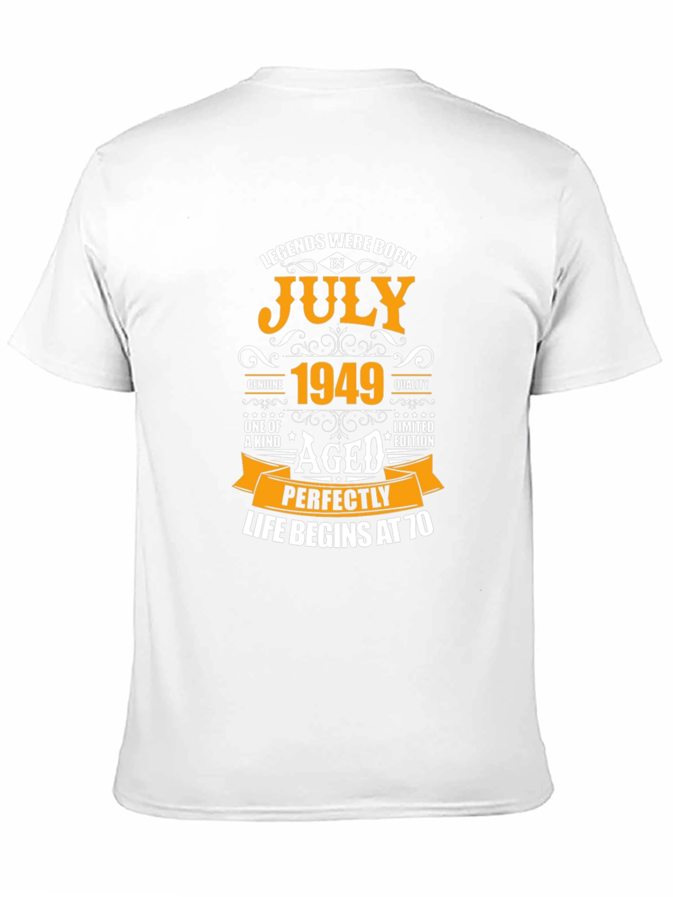 Camiseta Legends Born in July 1949