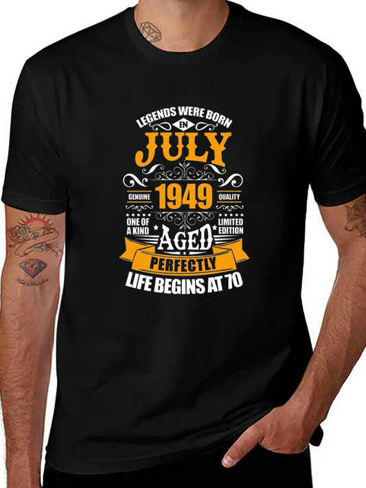Camiseta Legends Born in July 1949