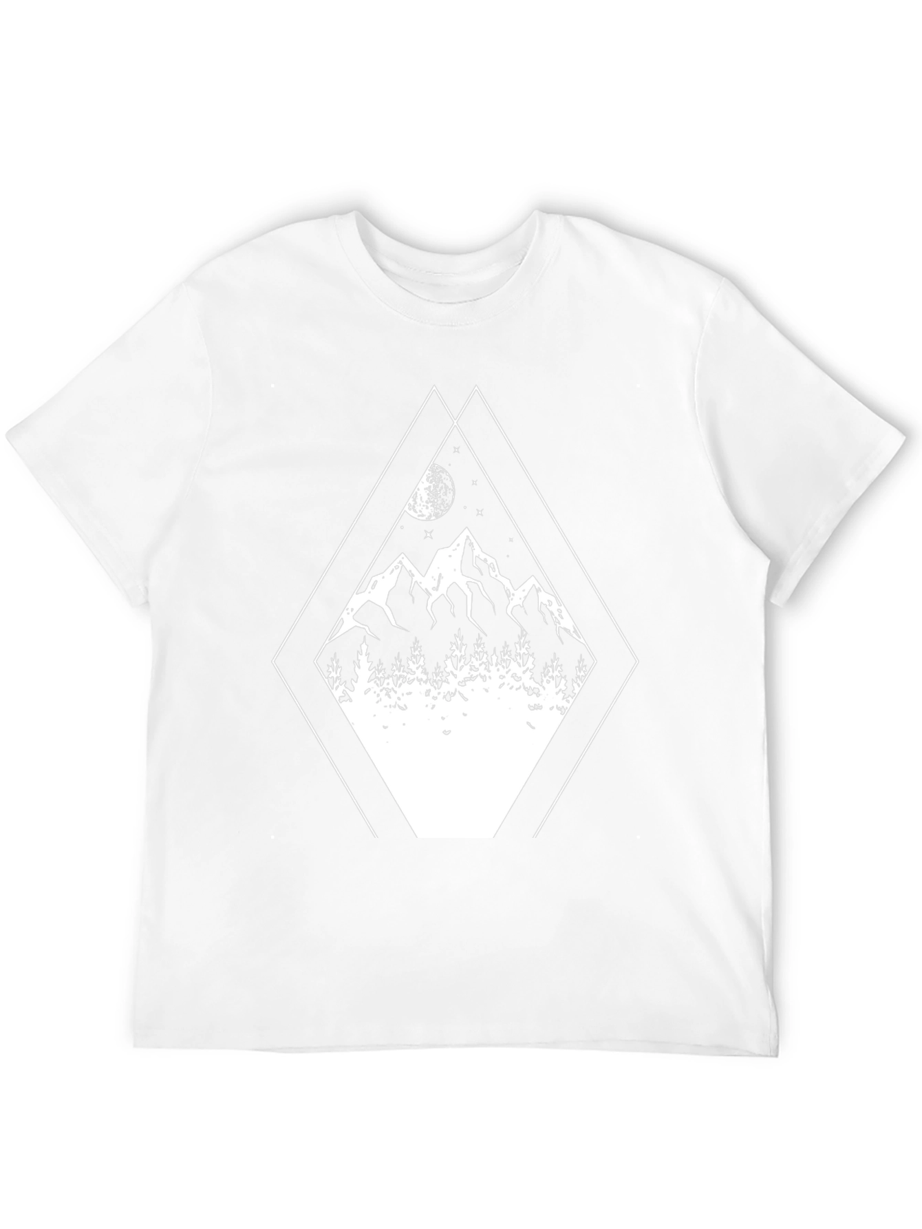 Camiseta Negra con Diseño de Montaña