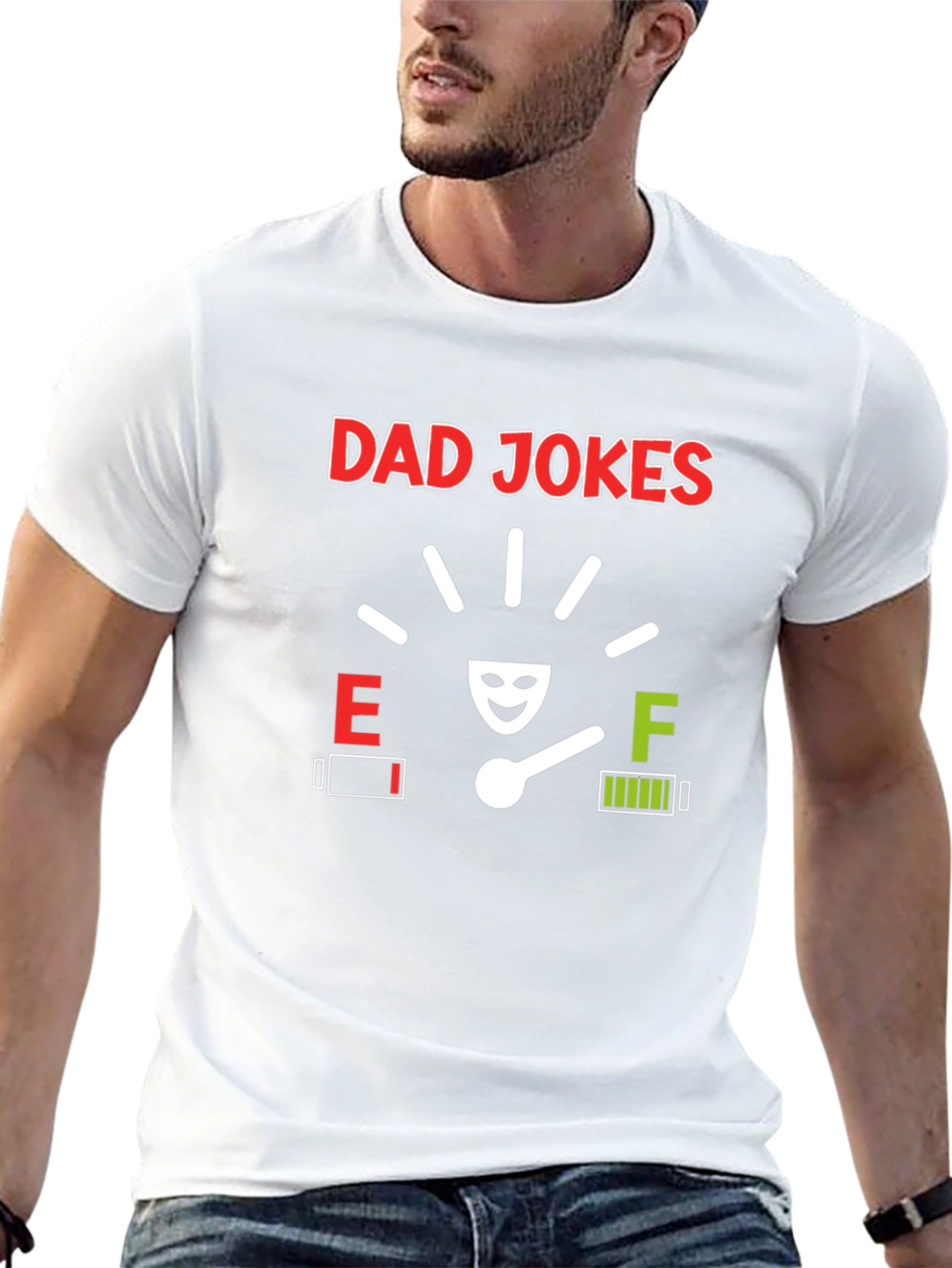 Camiseta Negra Dad Jokes - Humor para Papás