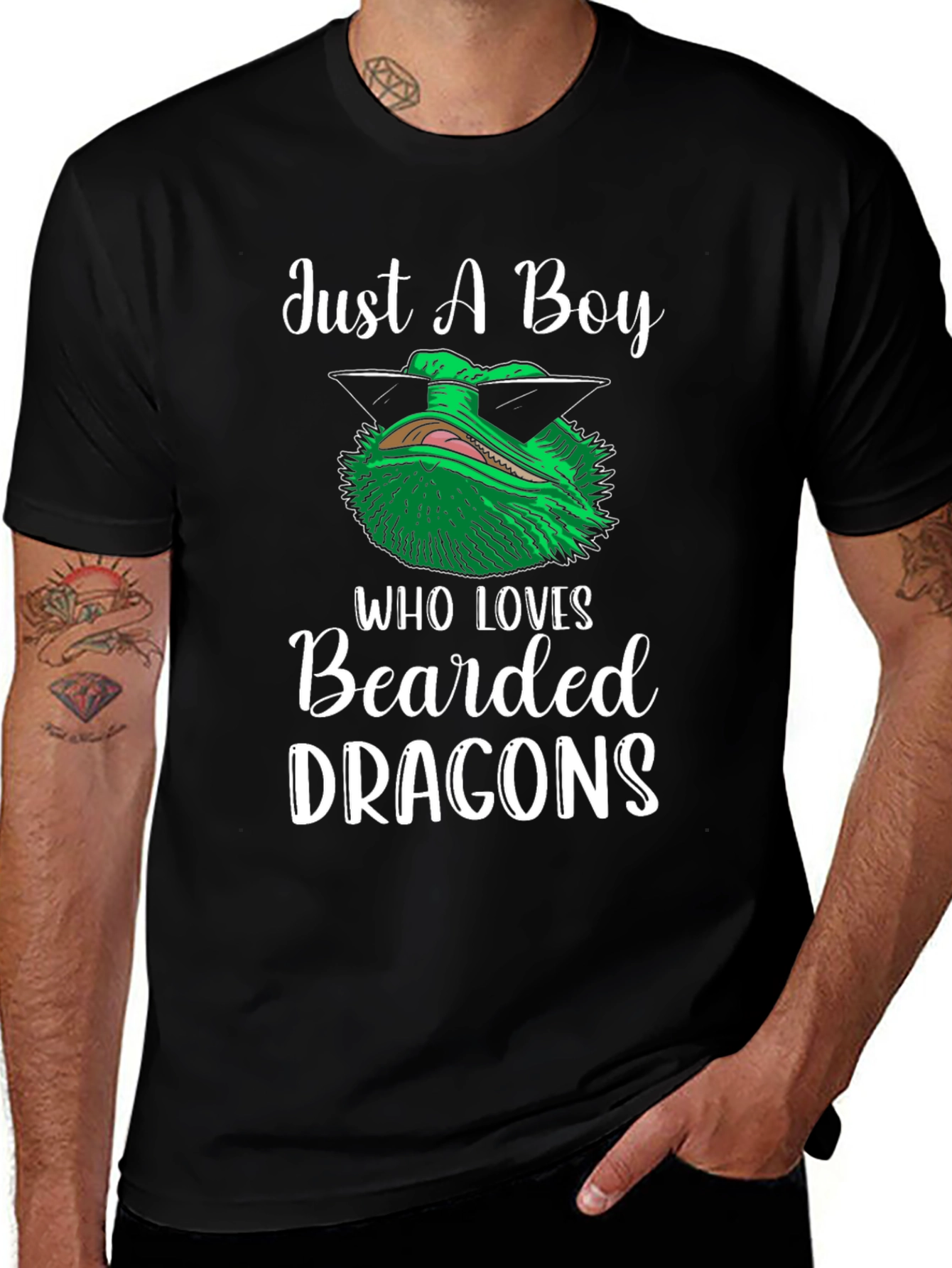 Camiseta Just A Boy Who Loves Bearded Dragons