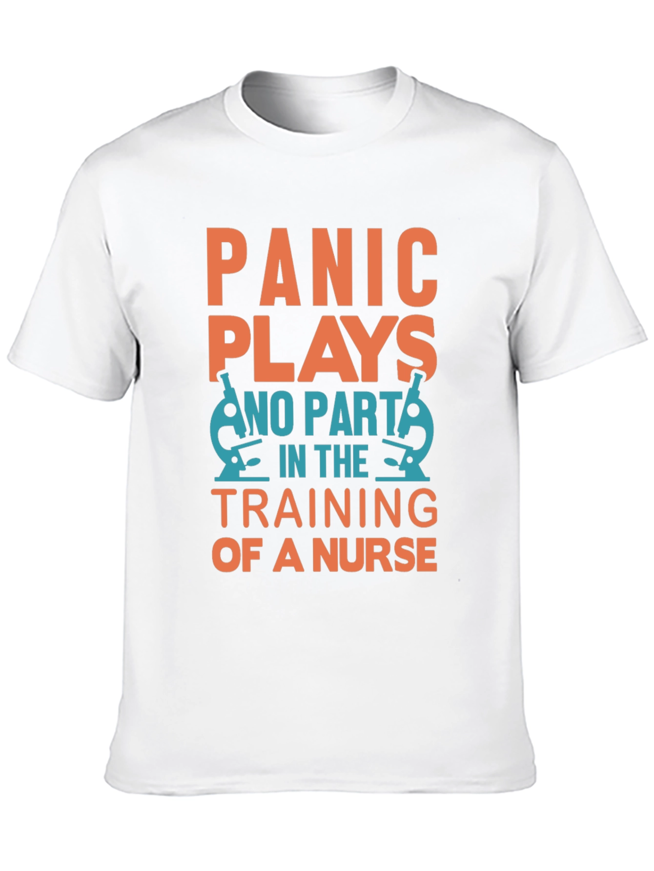 Camiseta Negra Panic Plays No Part in Nurse Training