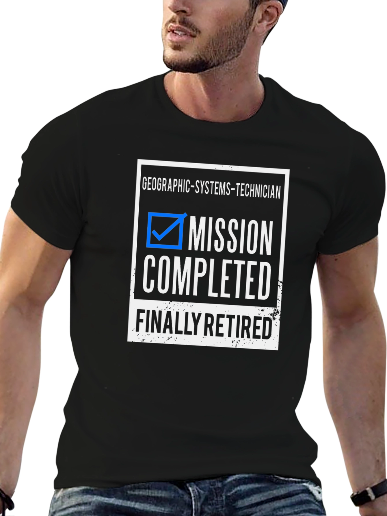 Camiseta Jubilación Técnico Sistemas Geográficos - Misión Cumplida