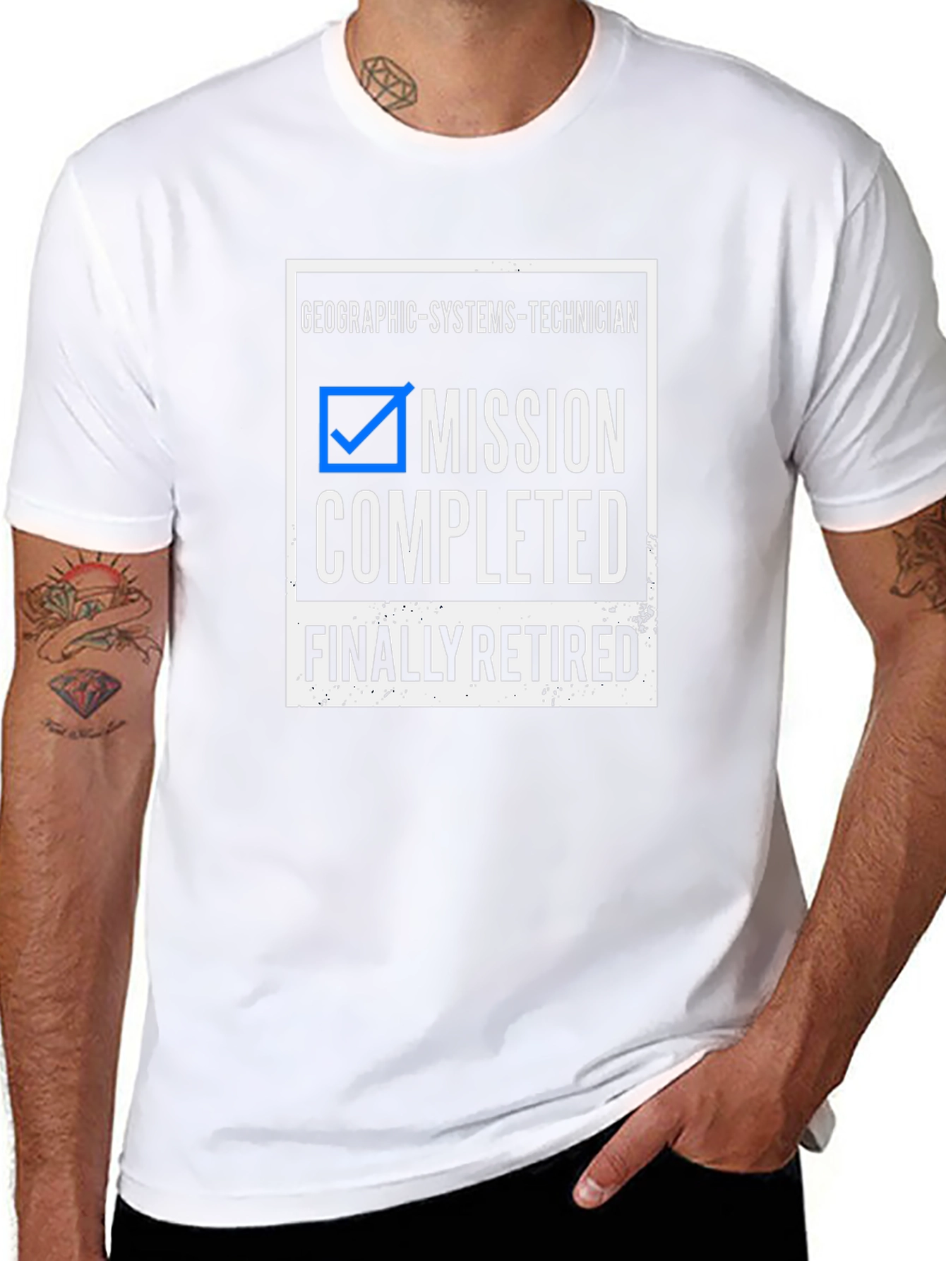 Camiseta Jubilación Técnico Sistemas Geográficos - Misión Cumplida