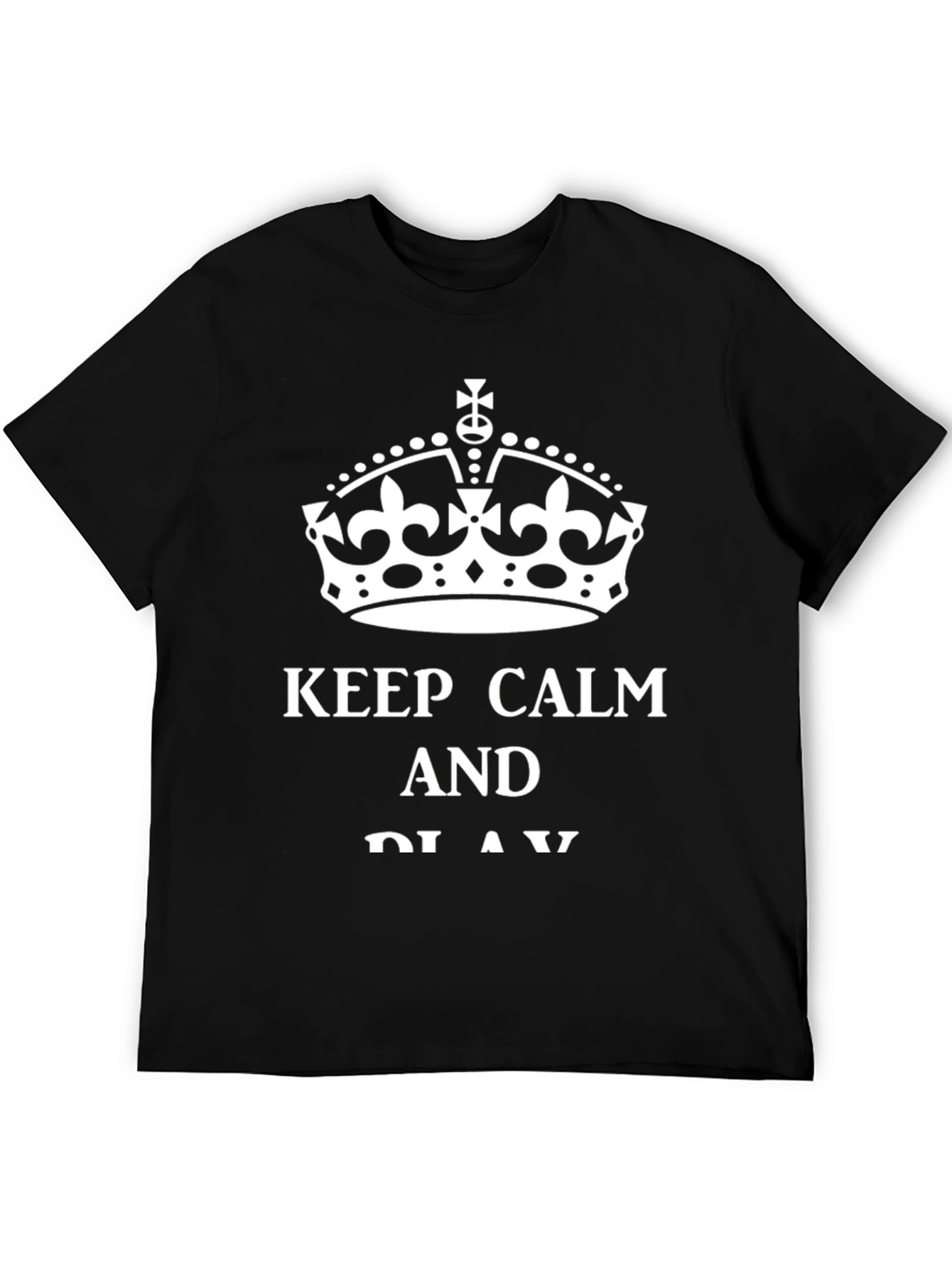 Camiseta Negra Keep Calm and Play