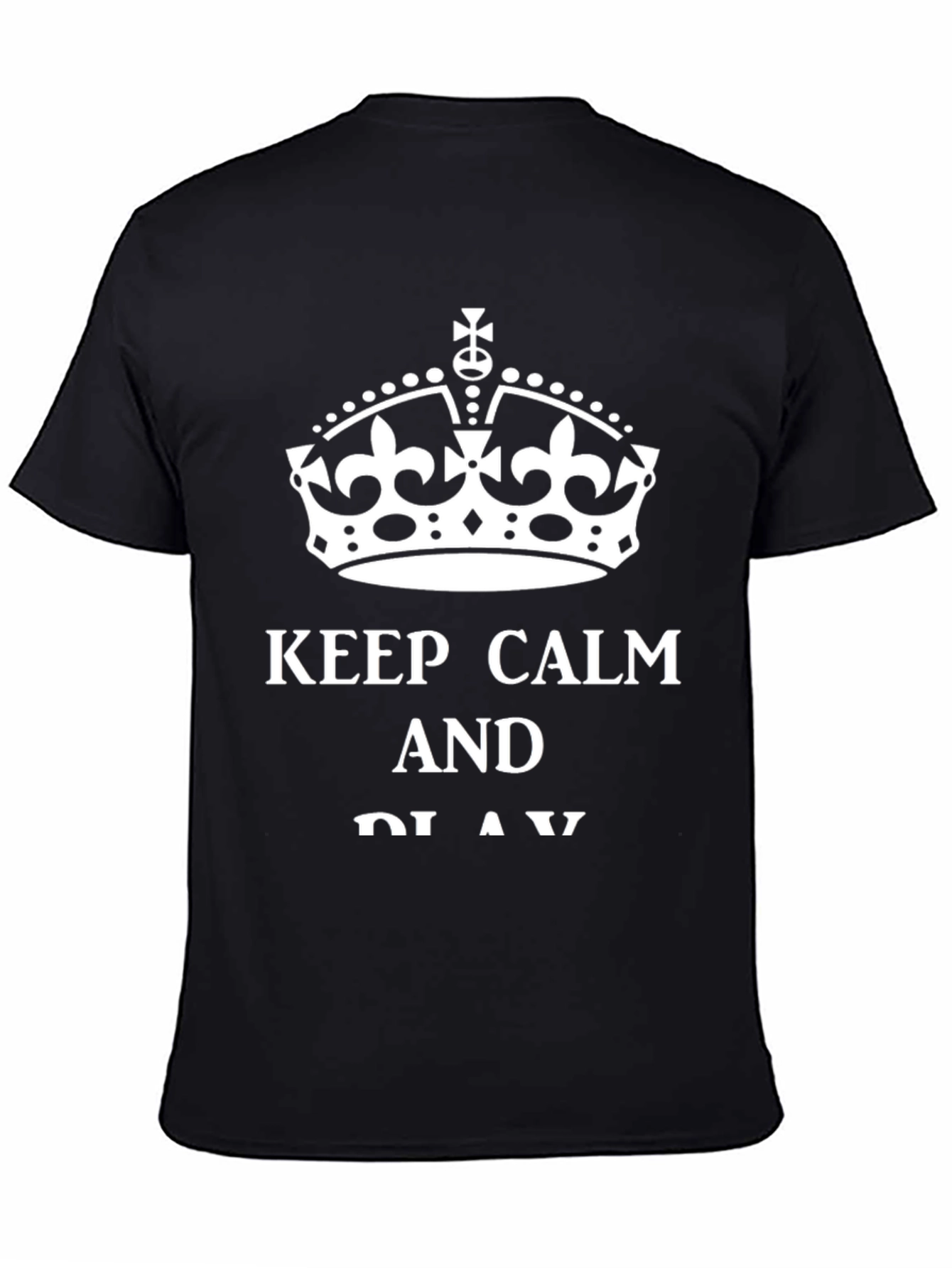 Camiseta Negra Keep Calm and Play
