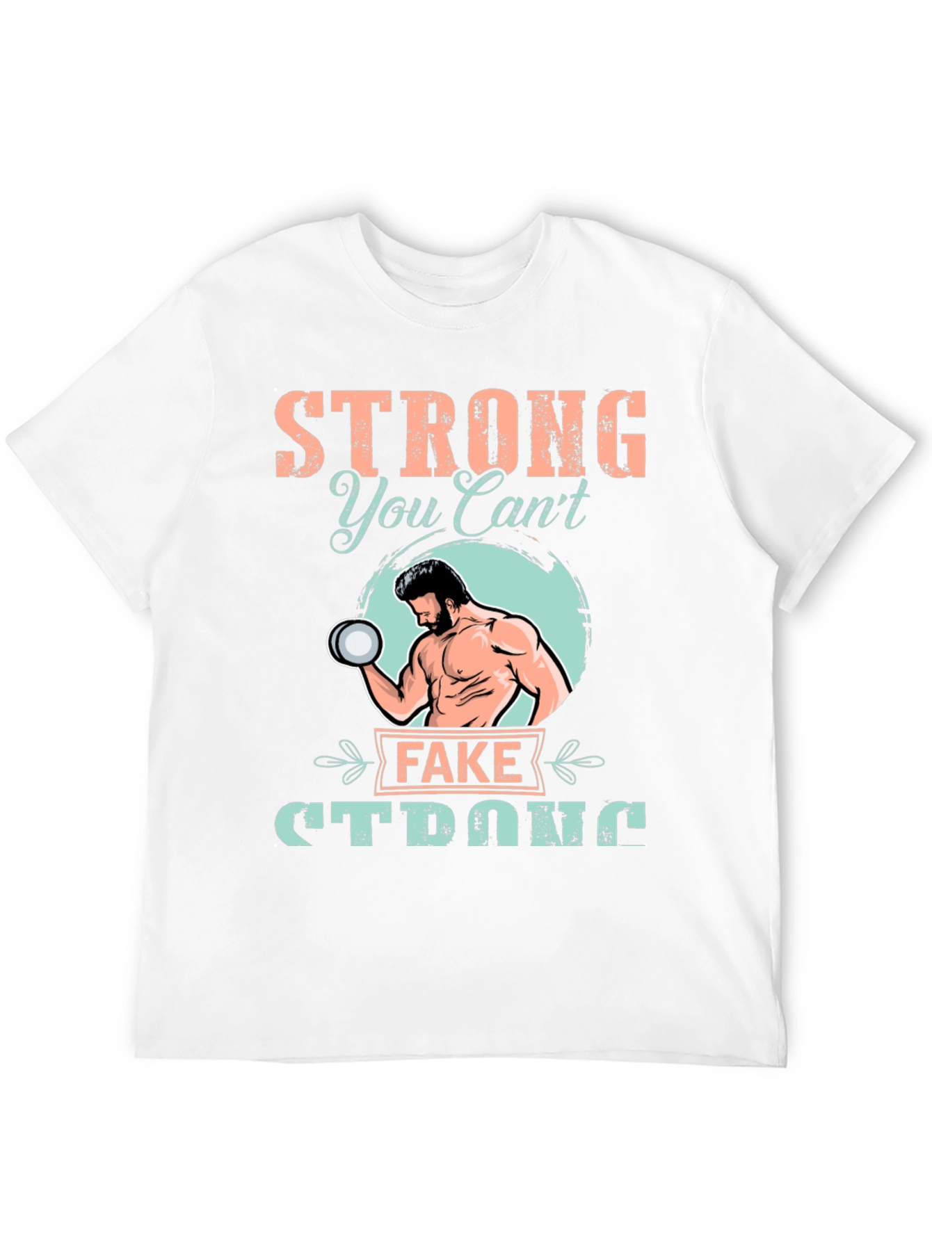 Camiseta Negra: Fuerte - No Puedes Fingirlo
