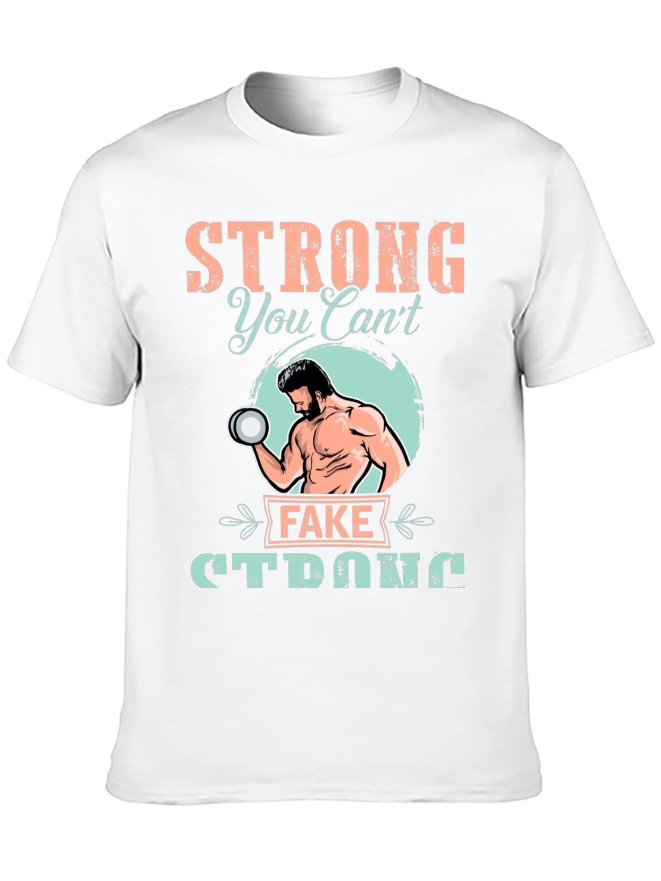 Camiseta Negra: Fuerte - No Puedes Fingirlo