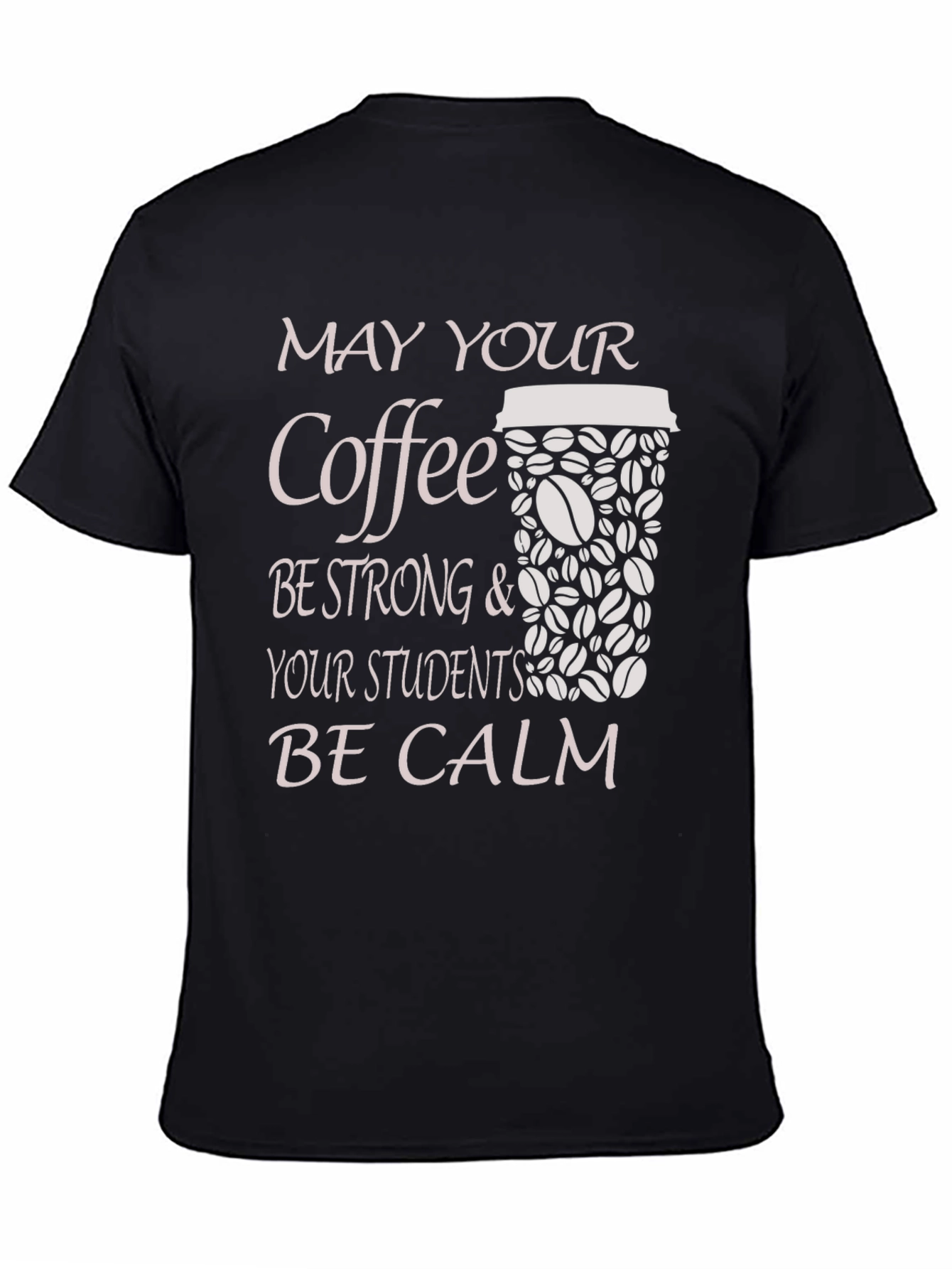 Camiseta Negra Café Fuerte y Estudiantes Calmos