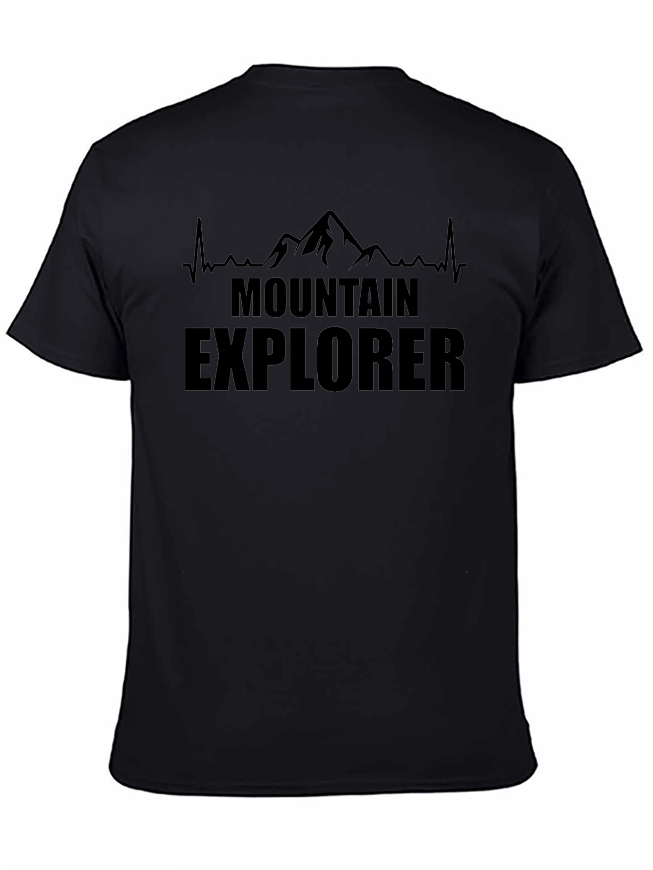 Camiseta Negra de Explorador de Montaña