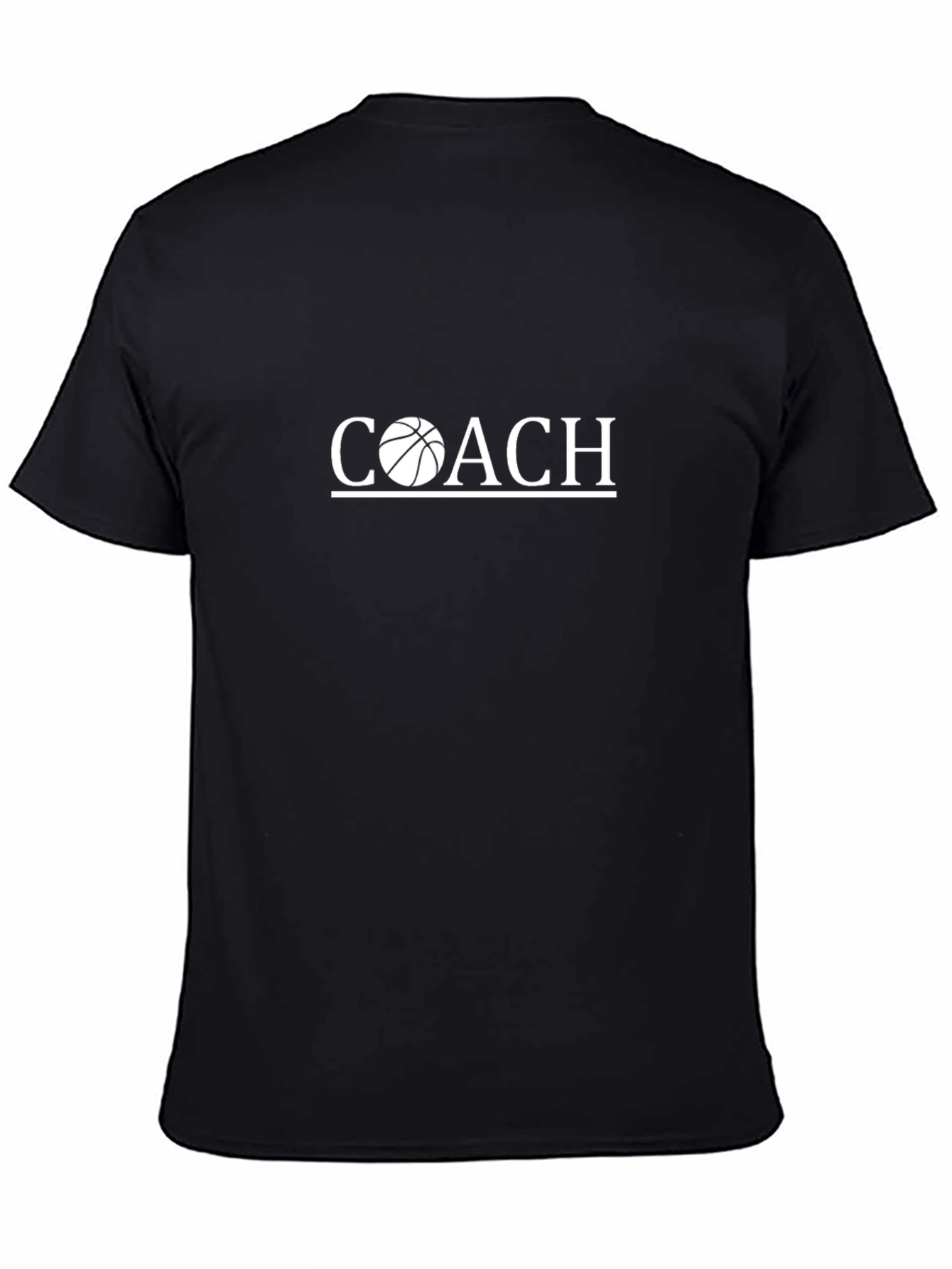 Camiseta Negra Coach Baloncesto Algodón