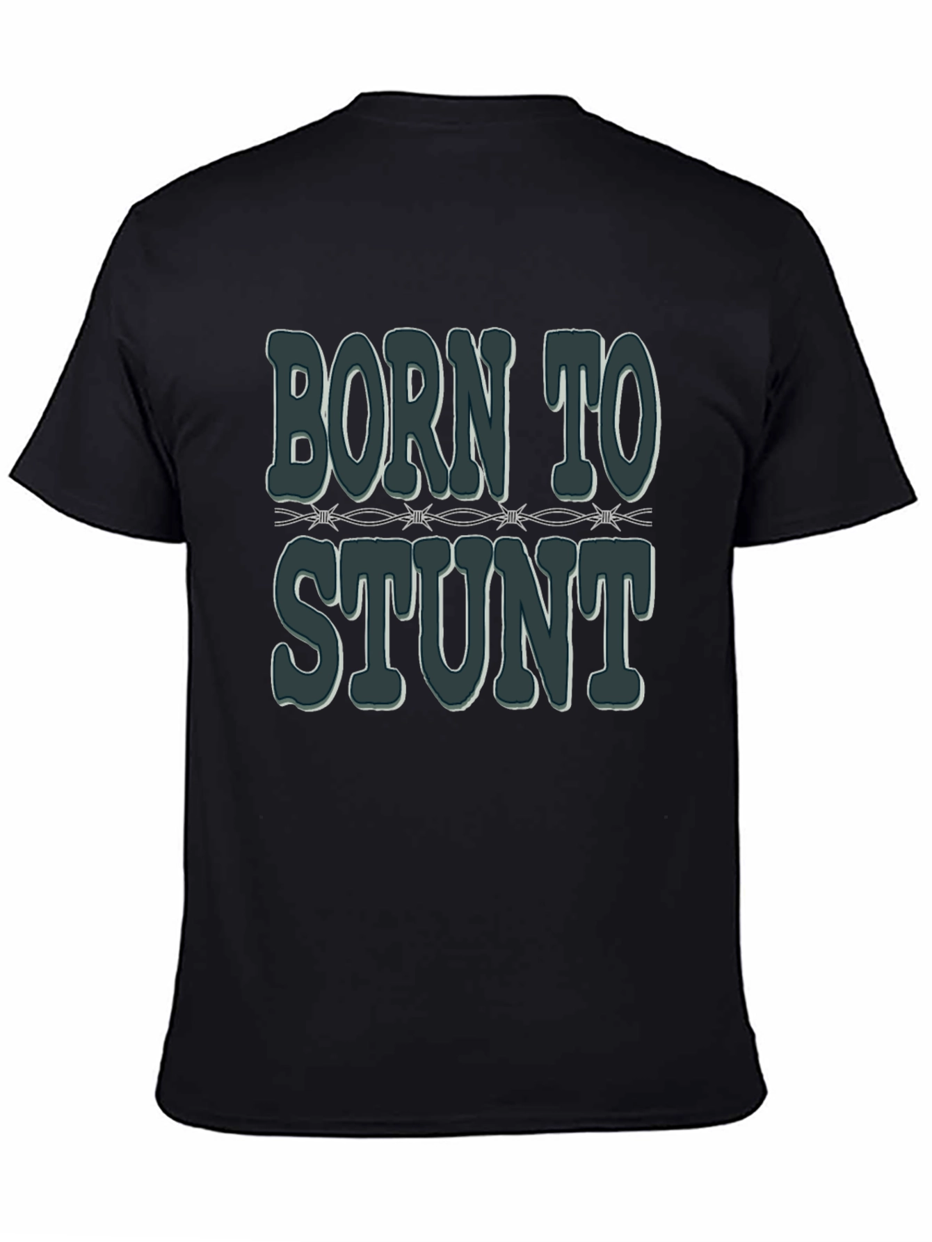 Camiseta Negra: Nacido para el Stunt