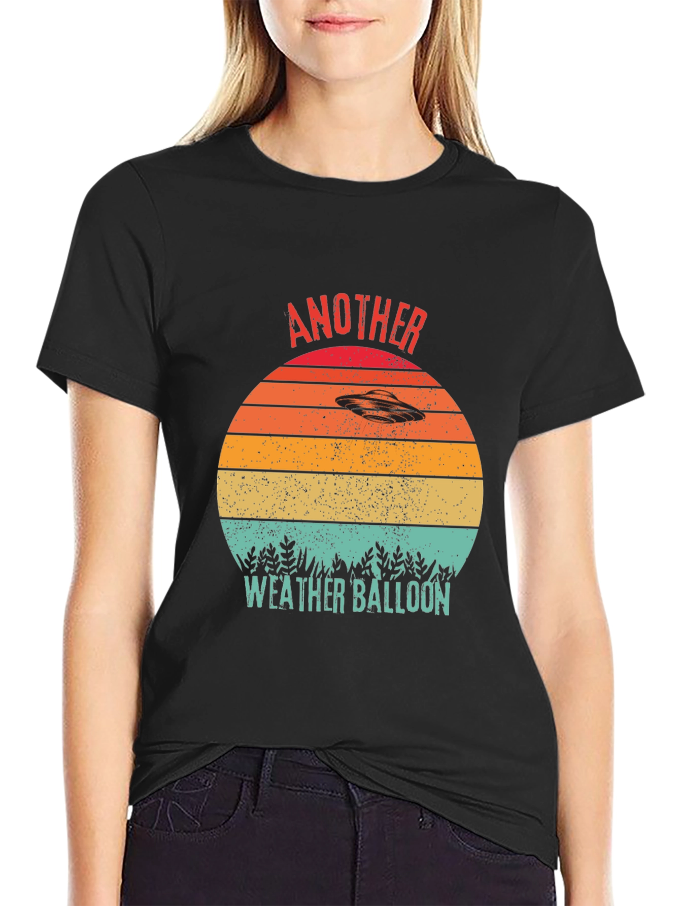 Camiseta OVNI Retro Otro Globo Meteorológico