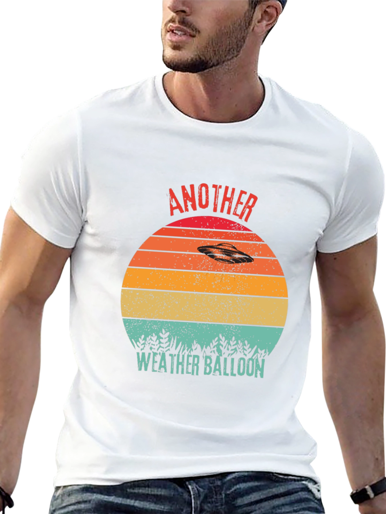 Camiseta OVNI Retro Otro Globo Meteorológico