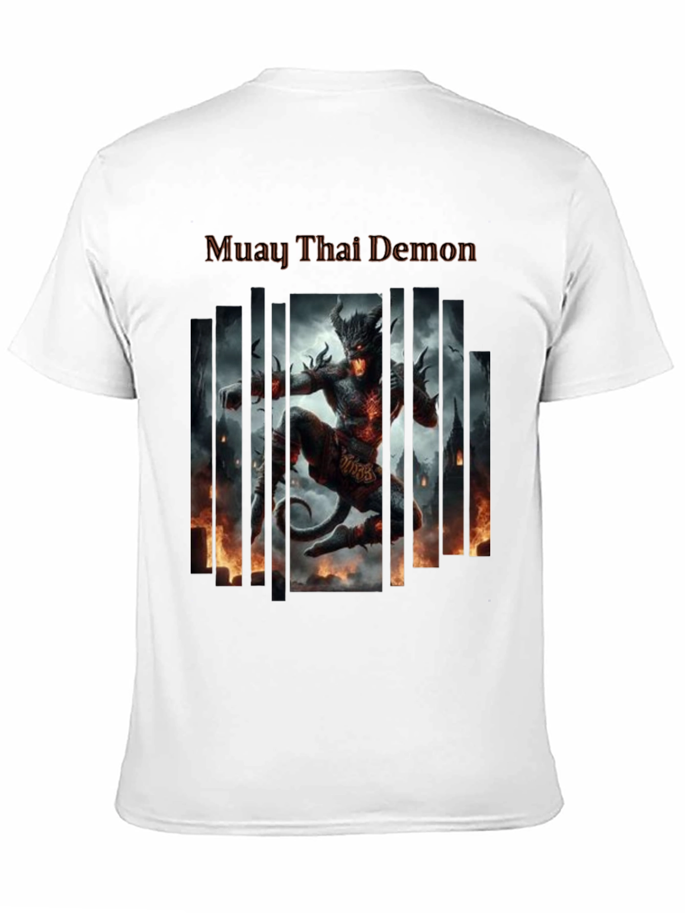 Camiseta Negra Muay Thai Demon