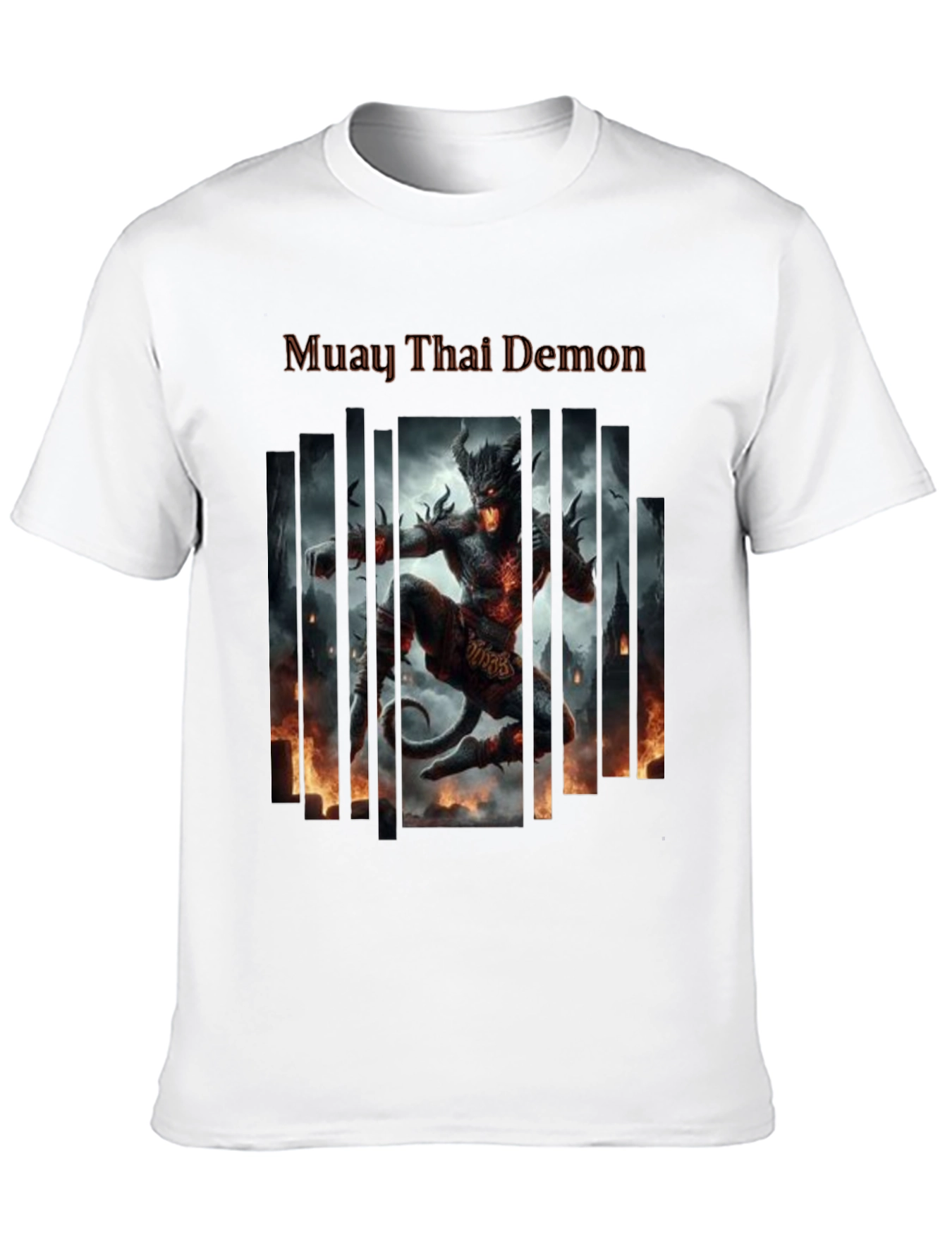 Camiseta Negra Muay Thai Demon