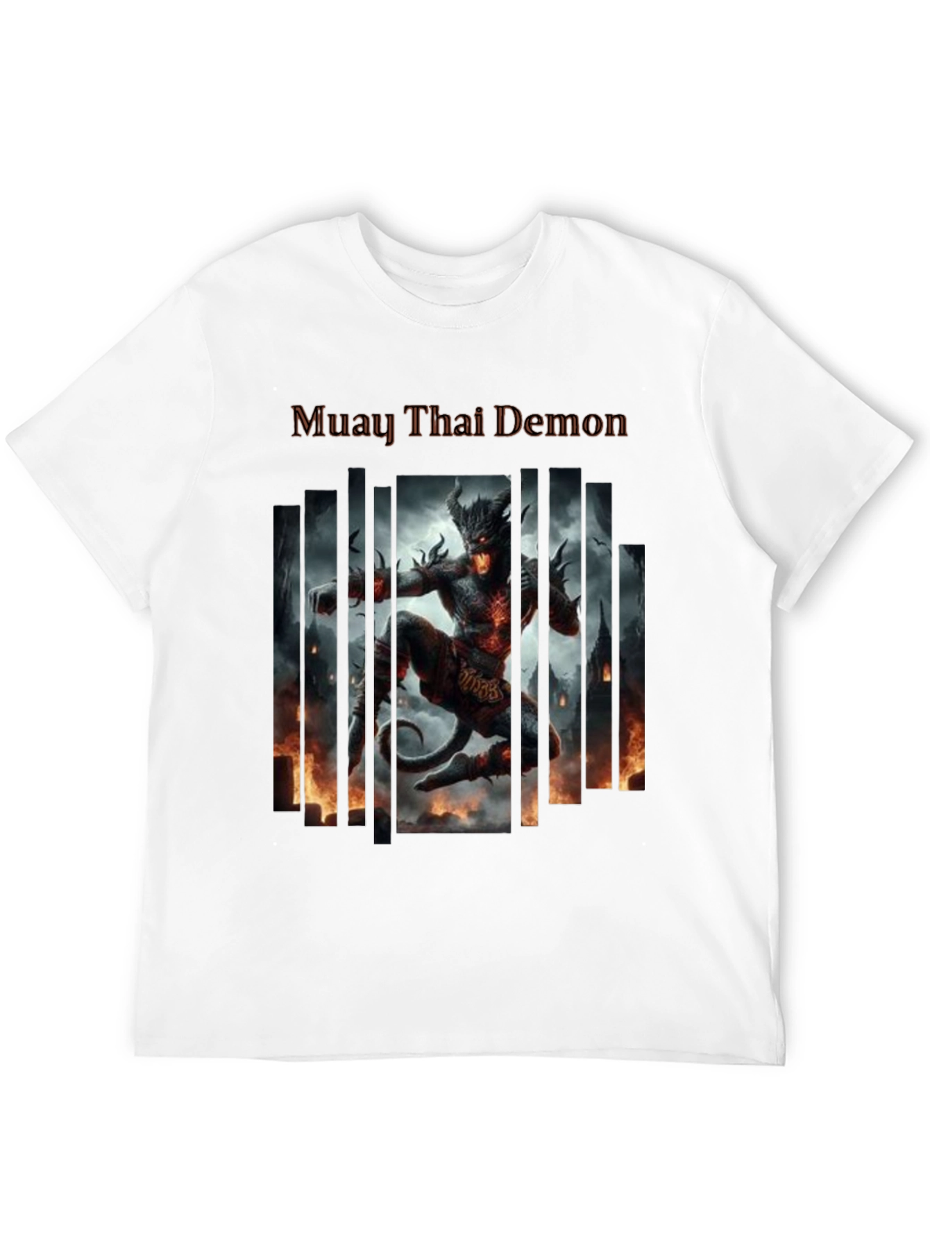Camiseta Negra Muay Thai Demon