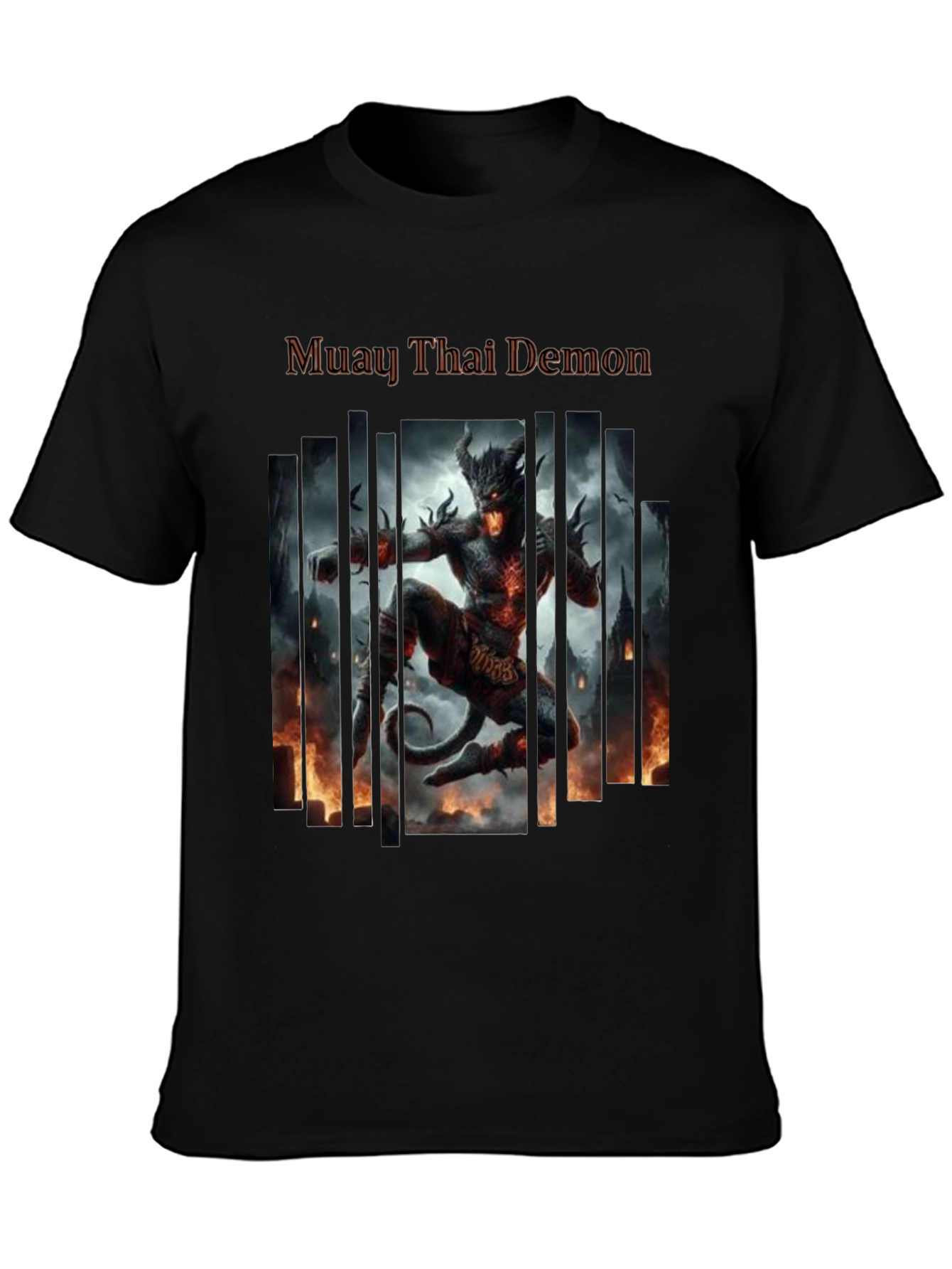 Camiseta Negra Muay Thai Demon