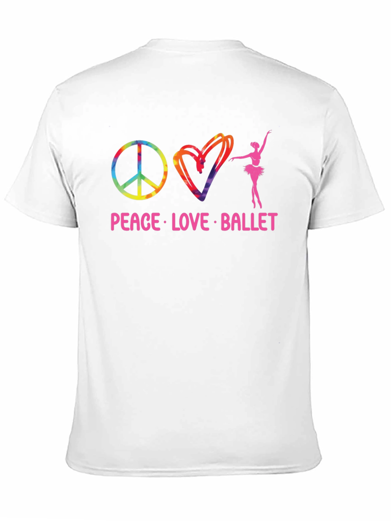 Camiseta Negra Peace Love Ballet