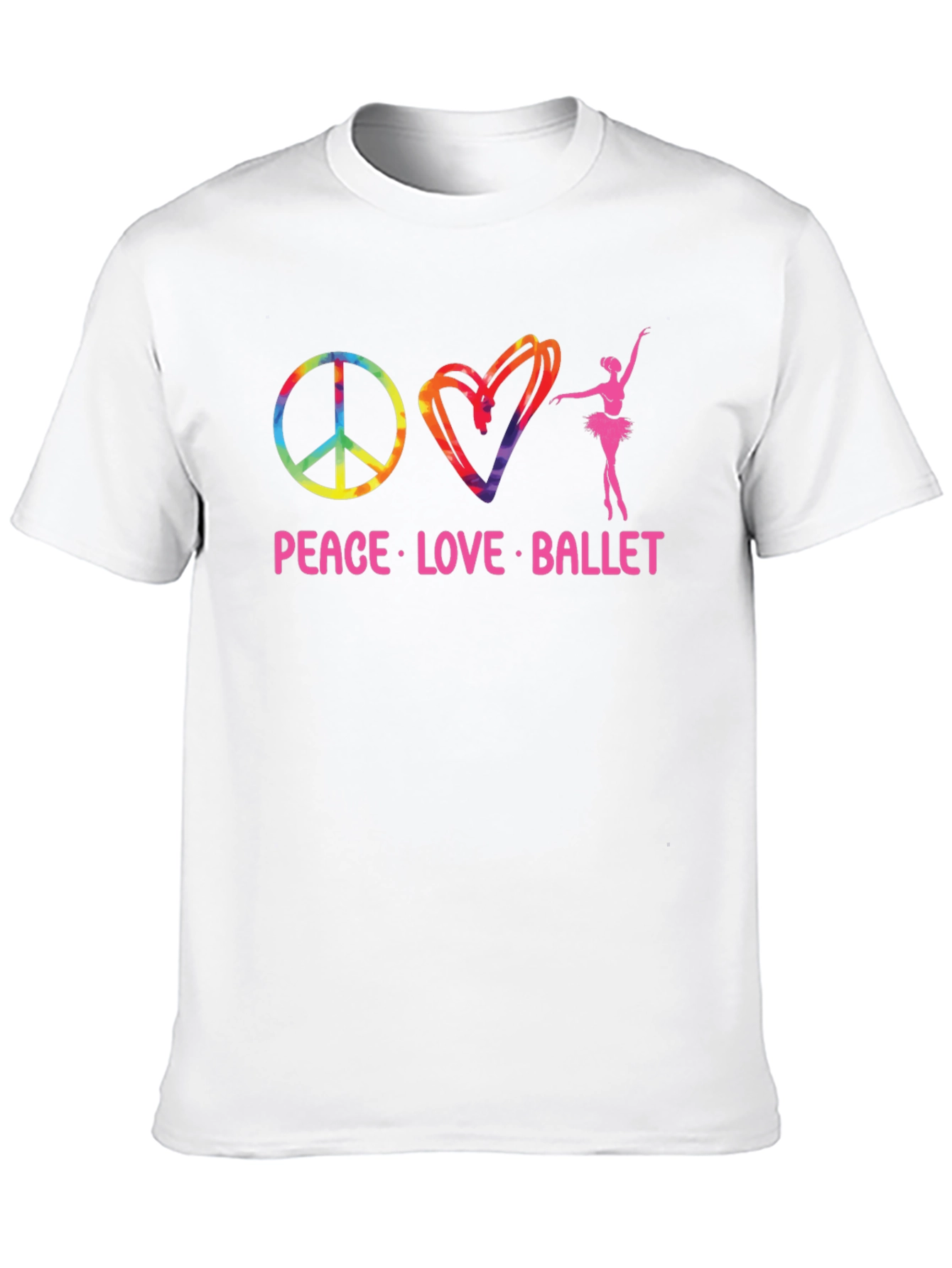 Camiseta Negra Peace Love Ballet